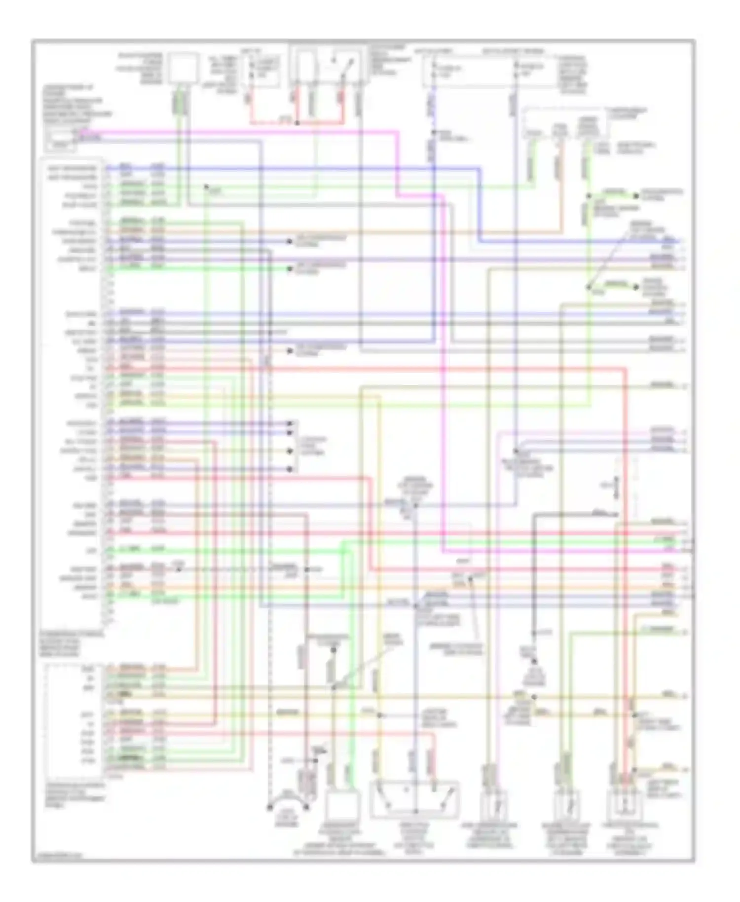 Wiring diagram blu/org for Mercury Villager II (1998-2002) (9 of 14)