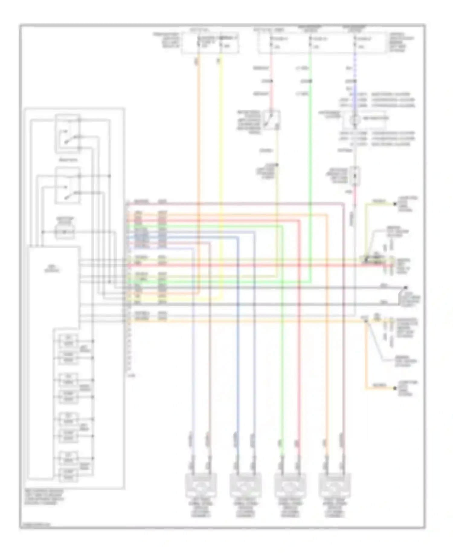 Wiring diagram instrument cluster abs indicator for Mercury Villager II (1998-2002) (1 of 1)