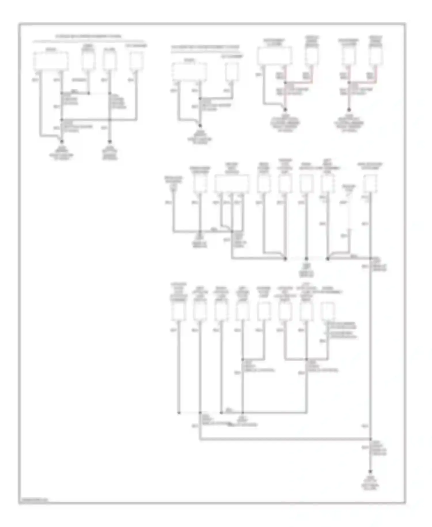 Wiring diagram left rear lamp assembly fuel pump module for Mercury Villager II (1998-2002) (1 of 1)