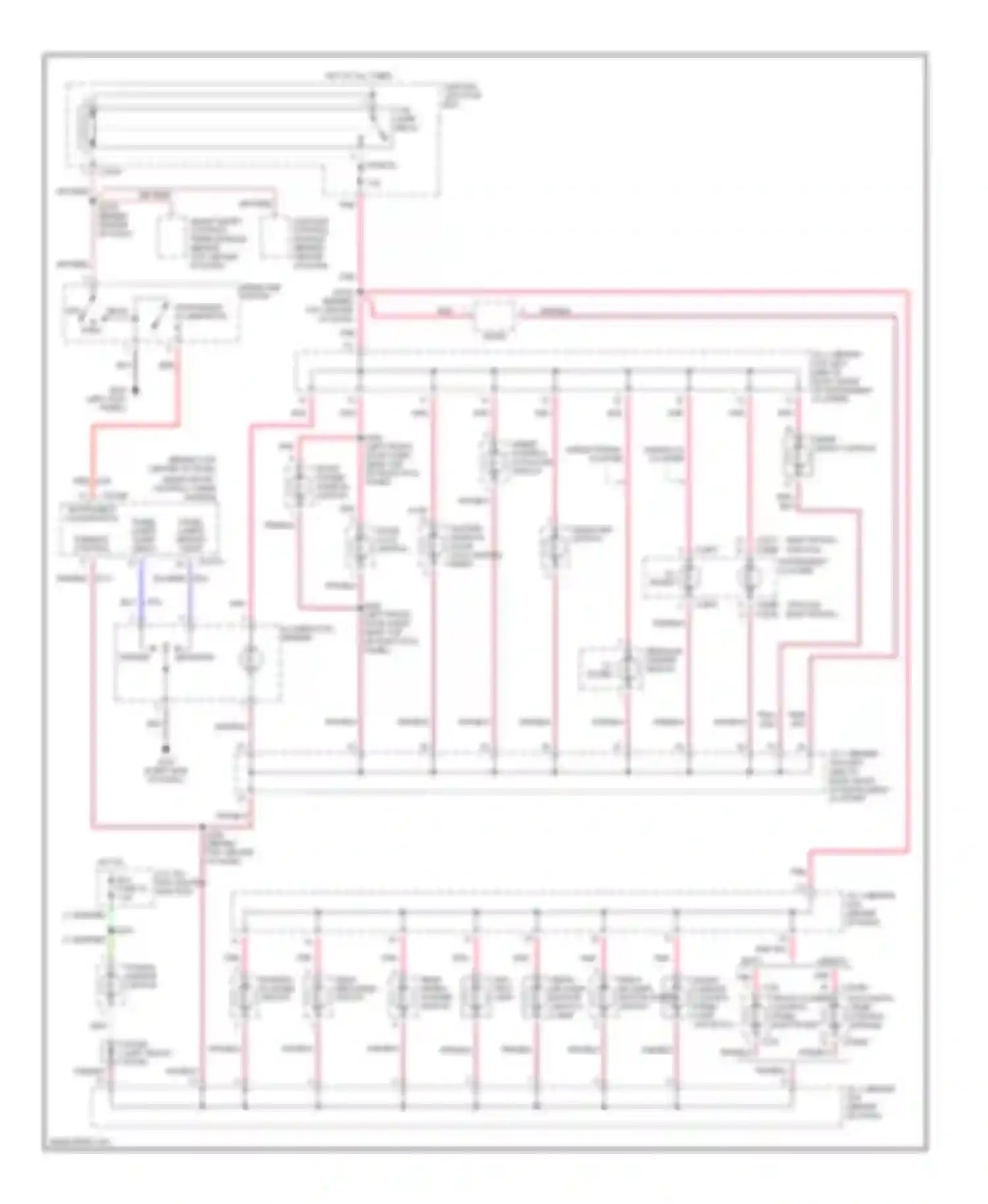 Wiring diagram off head for Mercury Villager II (1998-2002) (3 of 3)