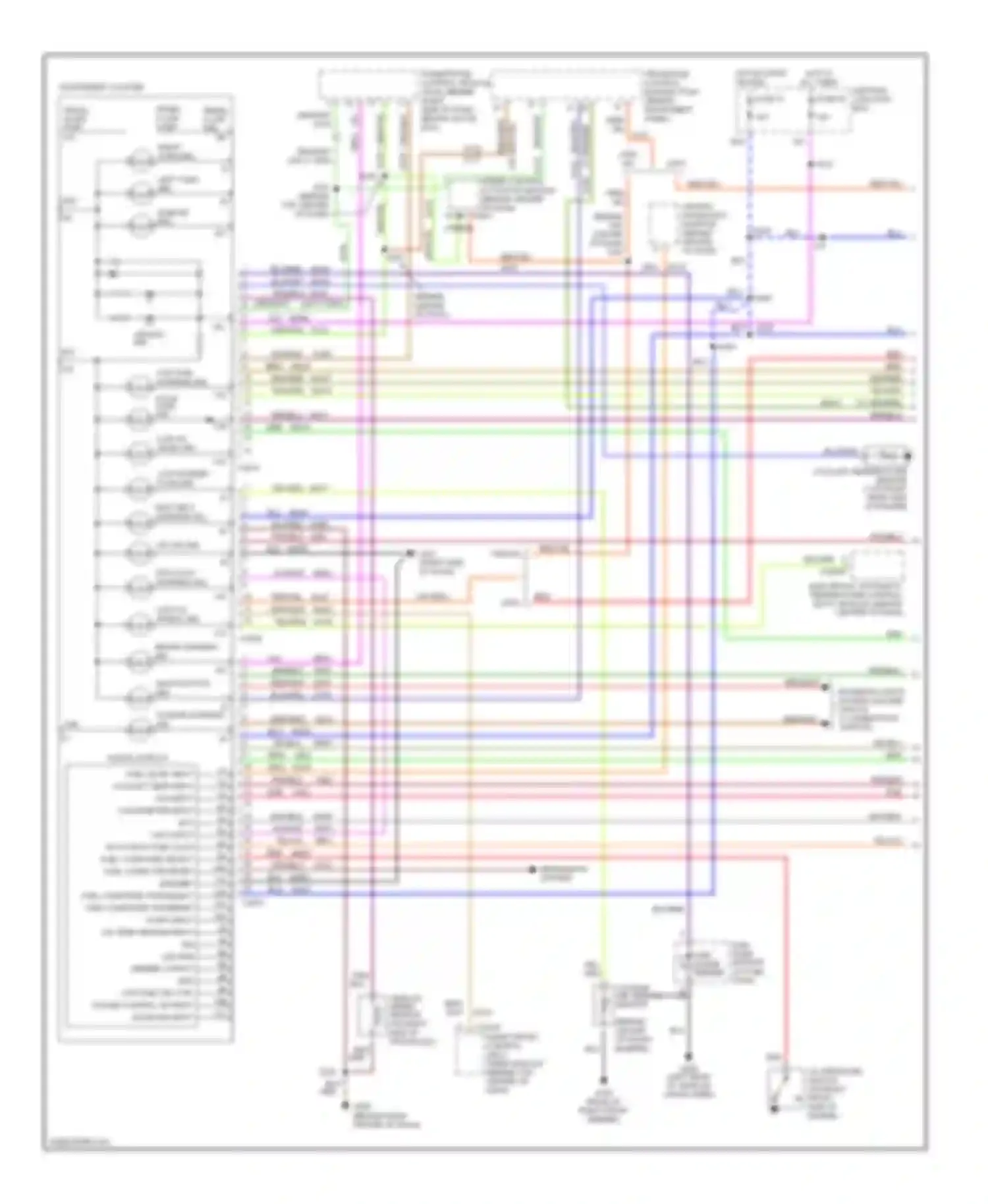 Wiring diagram outside air temperature sensor for Mercury Villager II (1998-2002) (1 of 1)