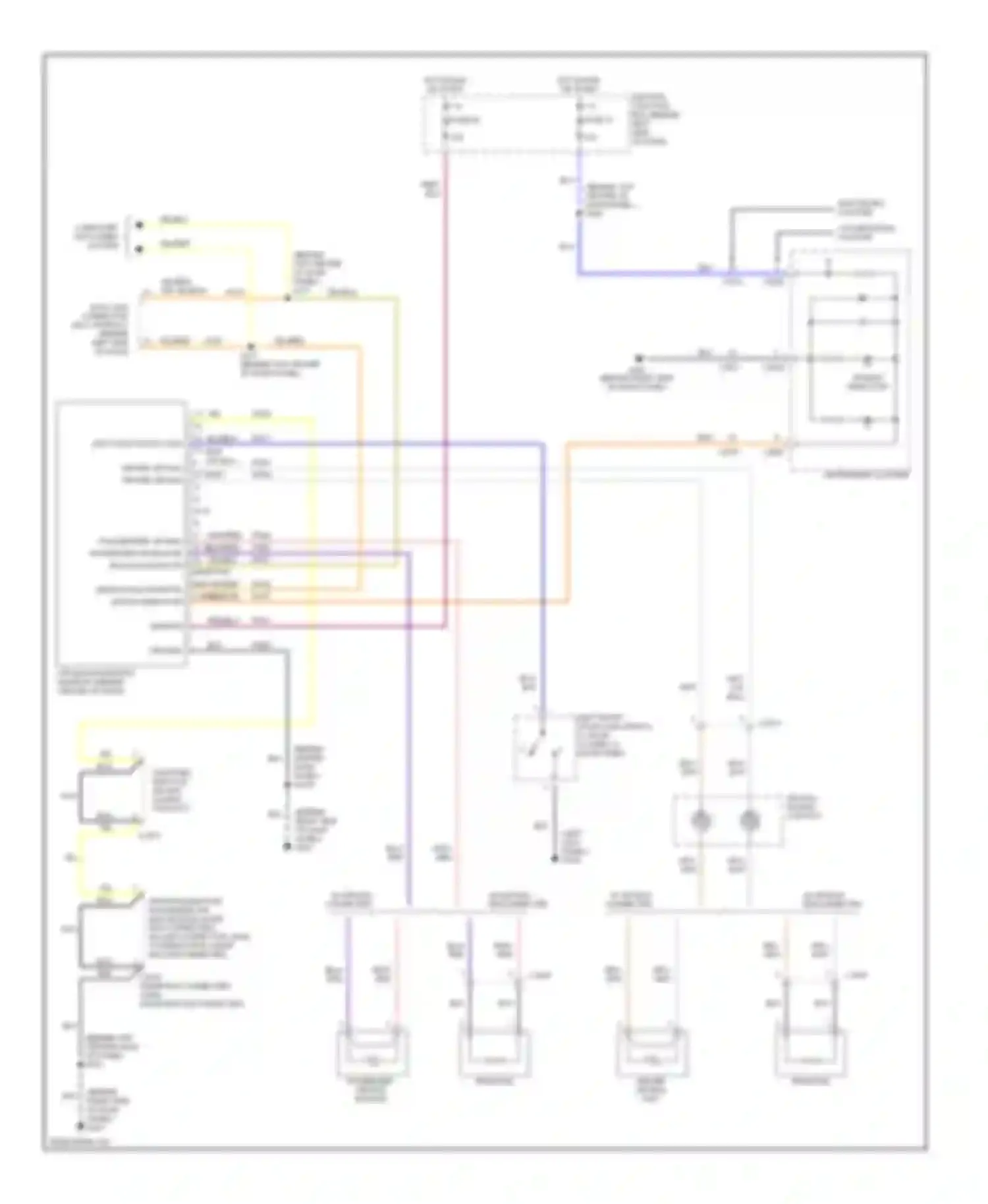 Wiring diagram passenger air bag module for Mercury Villager II (1998-2002) (2 of 2)