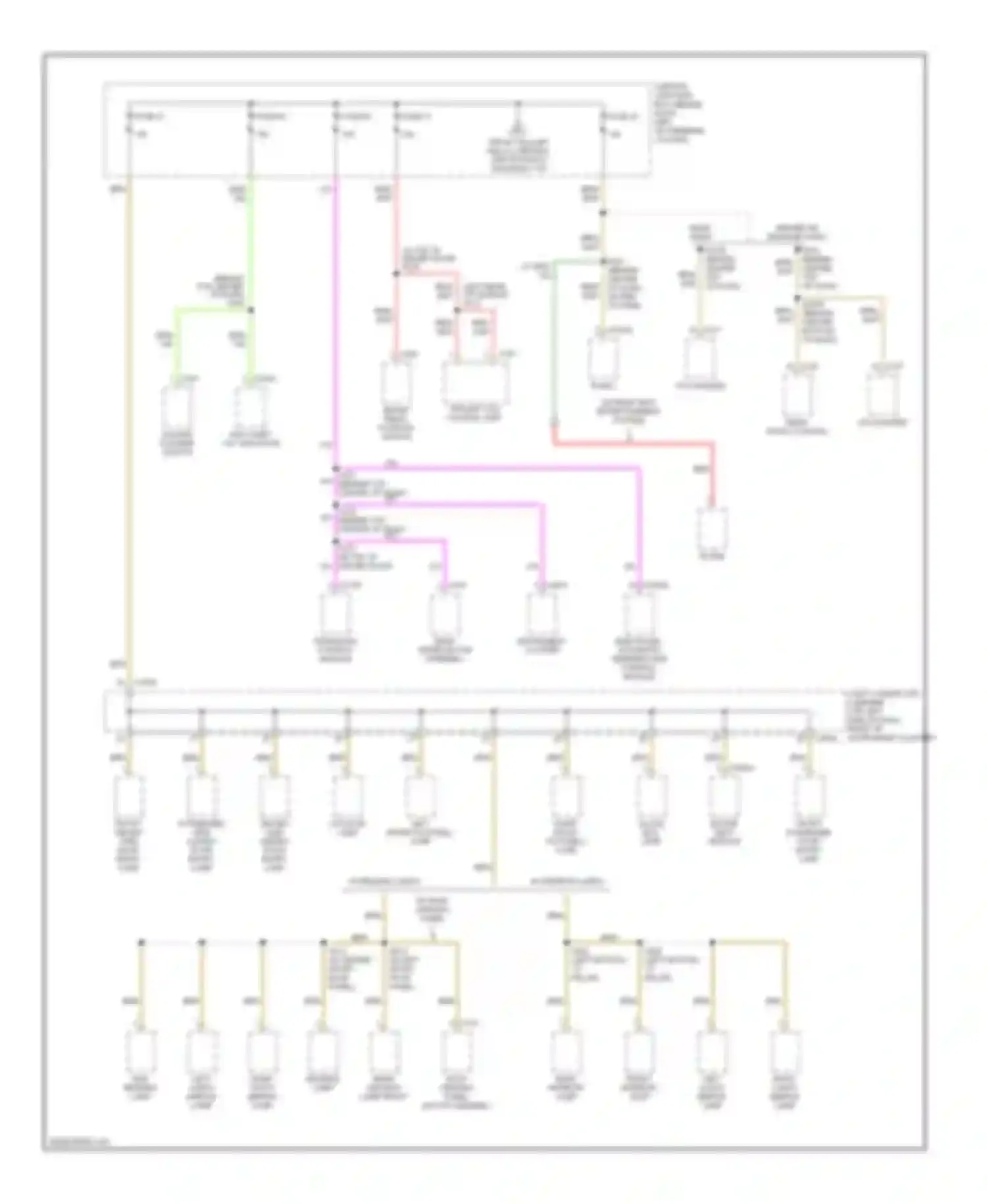 Wiring diagram rear interior lamp for Mercury Villager II (1998-2002) (2 of 2)