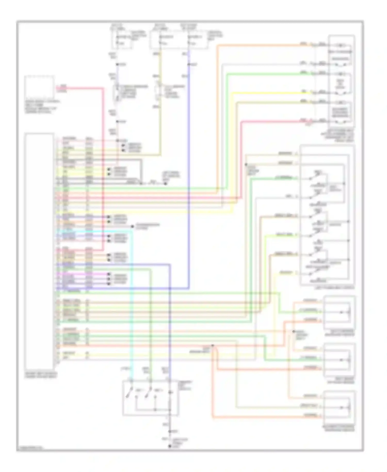 Wiring diagram set 2 for Mercury Villager II (1998-2002) (1 of 1)