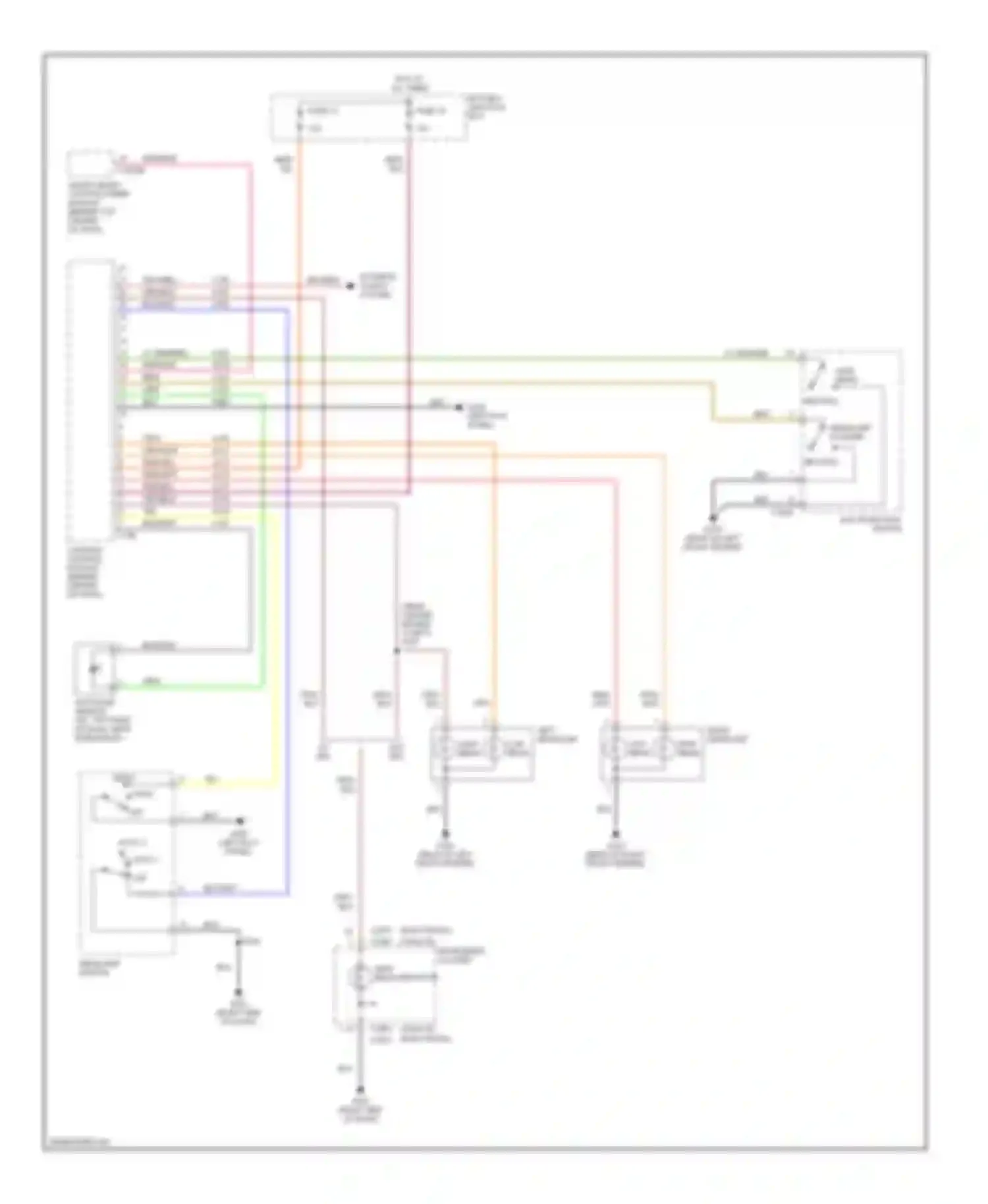 Wiring diagram smart entry control/timer for Mercury Villager II (1998-2002) (1 of 2)