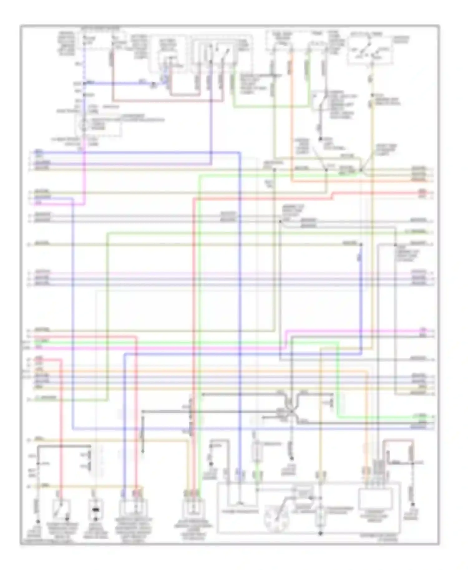 Wiring diagram wht/blk for Mercury Villager II (1998-2002) (9 of 9)