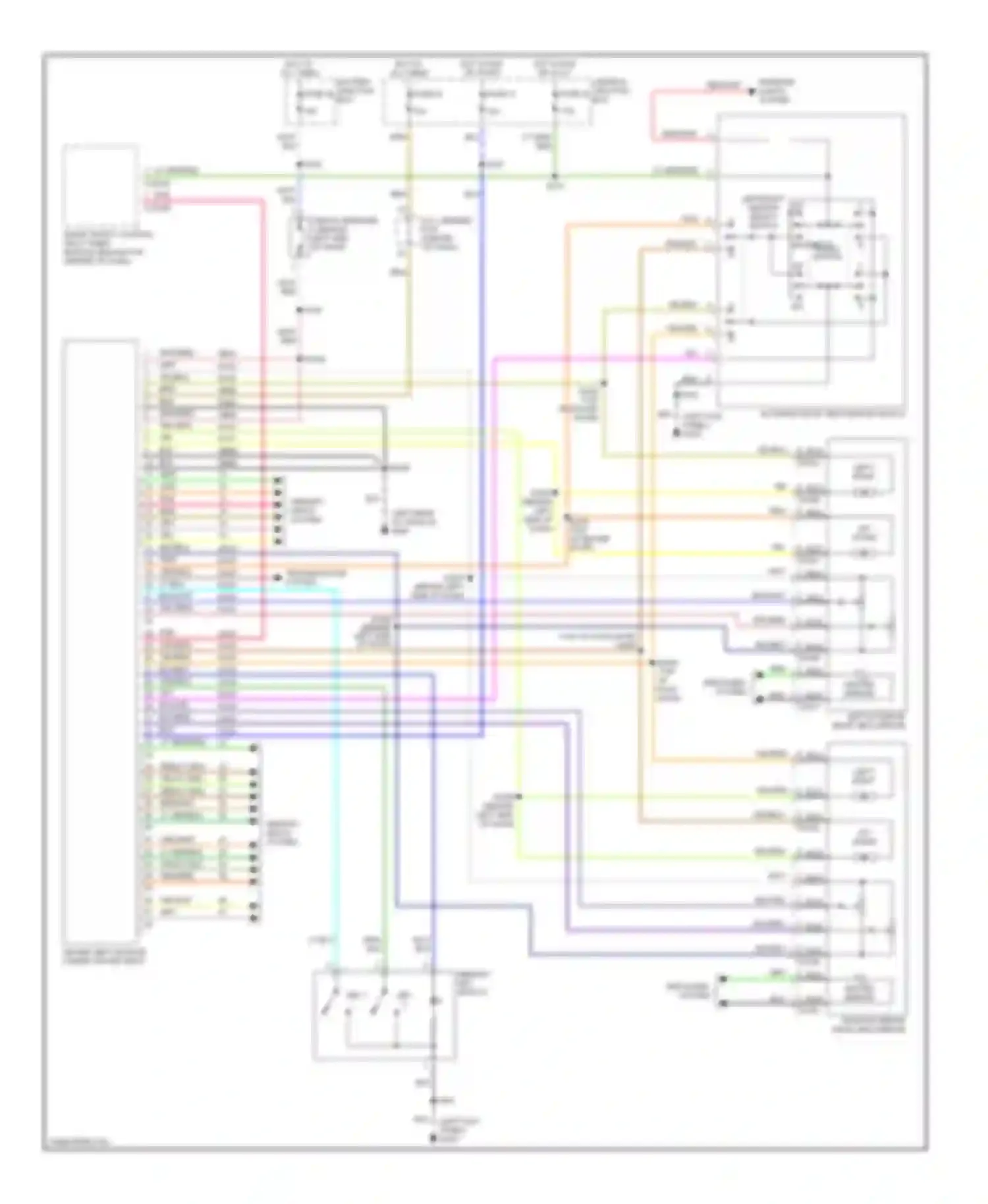 Wiring diagram yel/lt grn for Mercury Villager II (1998-2002) (1 of 2)