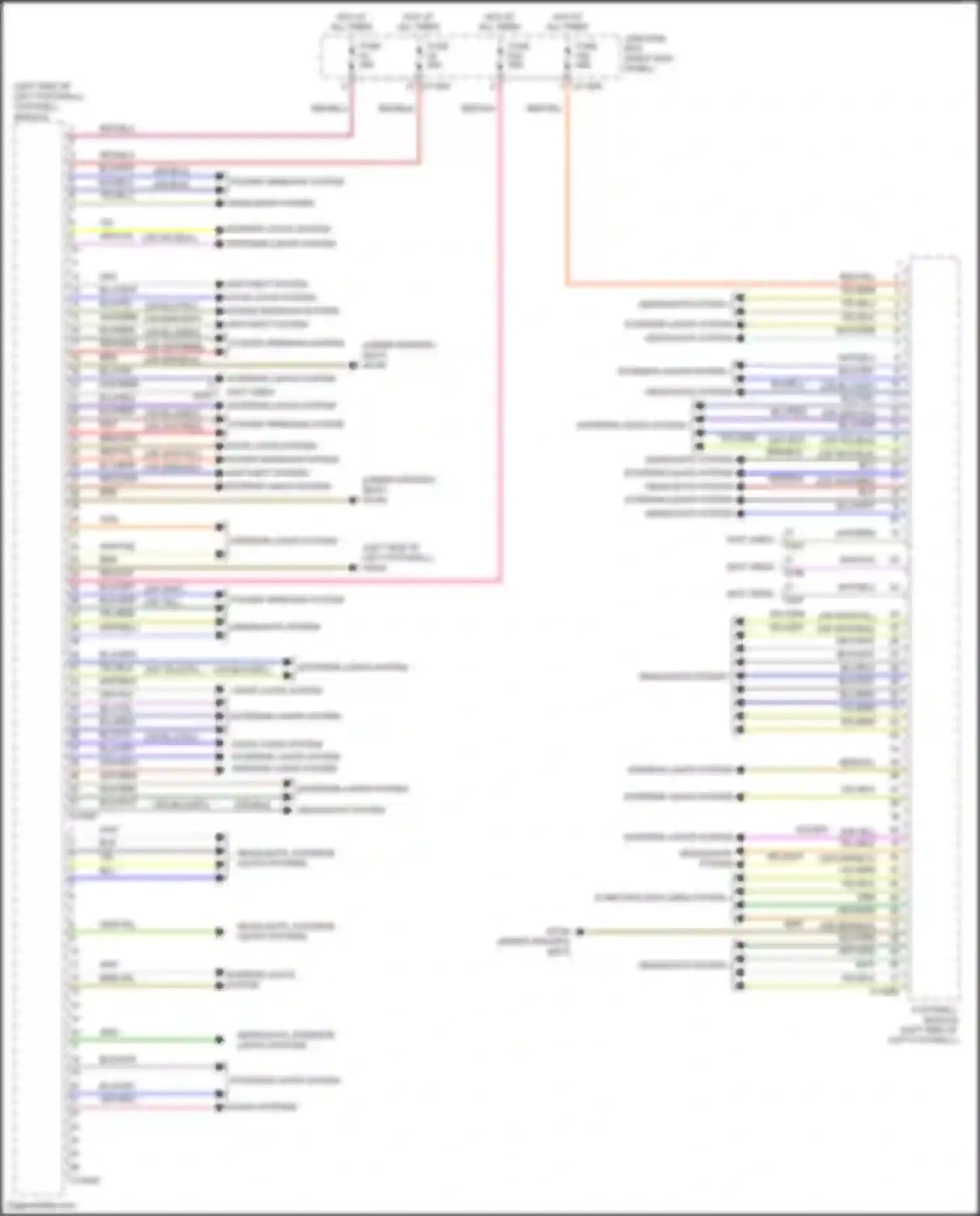Wiring diagram blu/red for MINI Cooper Clubman I facelift (2010-2014) (4 of 26)