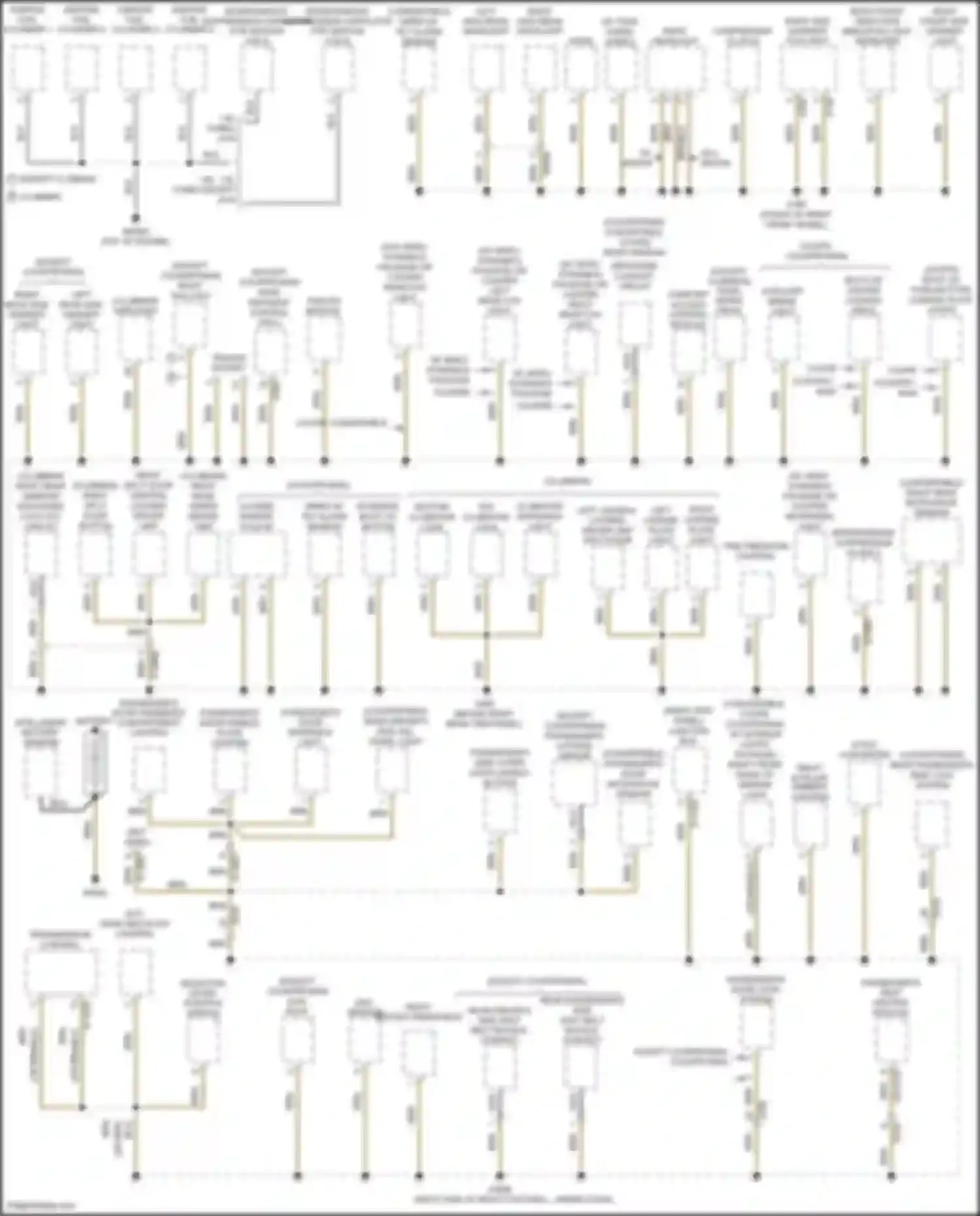 Wiring diagram passenger's side outer door handle button for MINI Cooper Clubman I facelift (2010-2014) (2 of 3)
