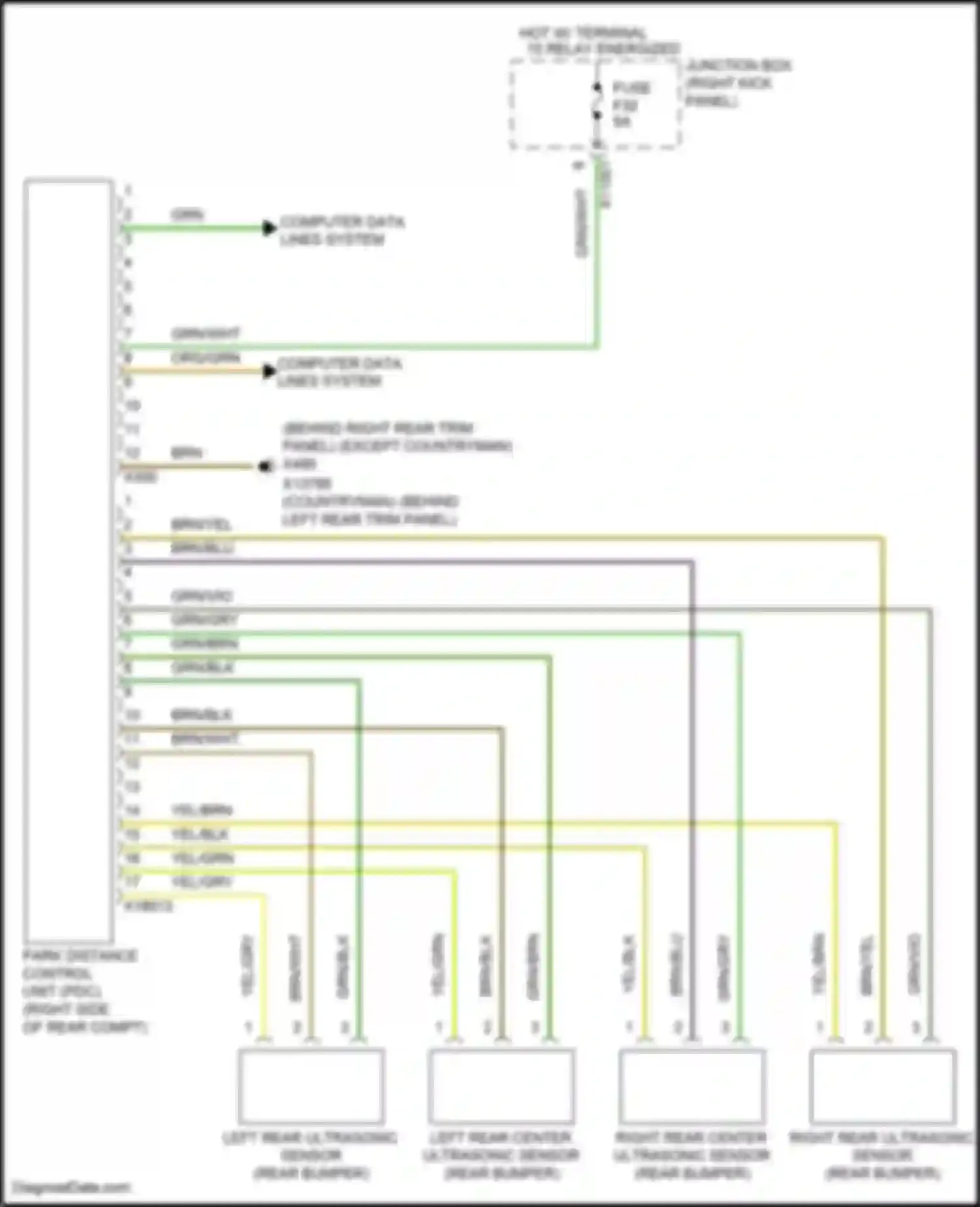 Wiring diagram yel/gry for MINI Cooper Clubman I facelift (2010-2014) (5 of 13)