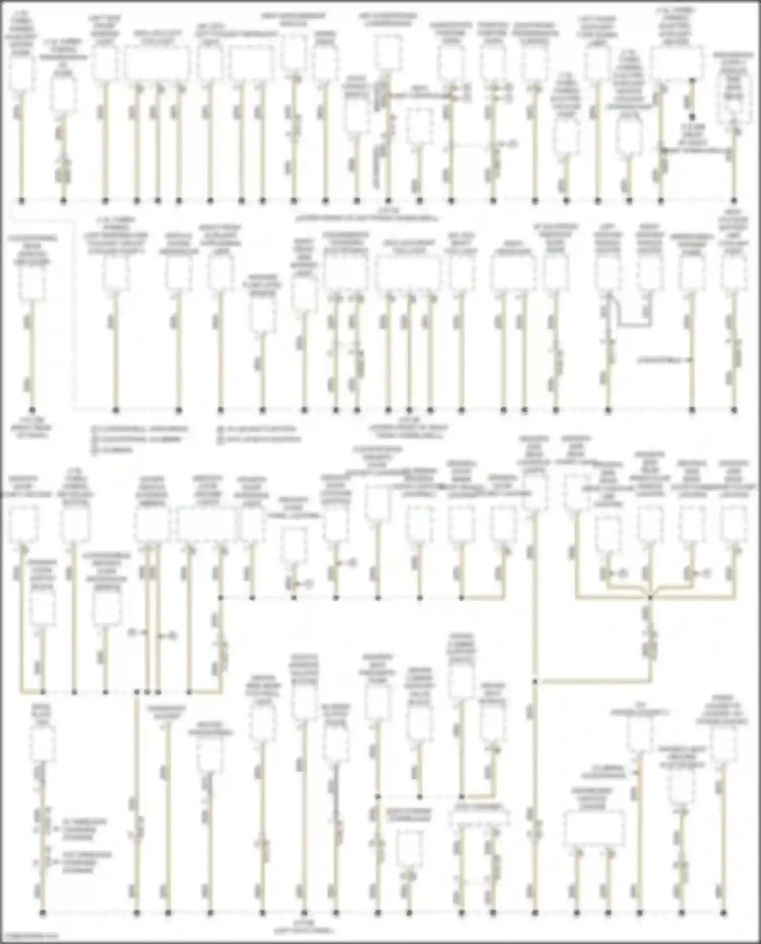 Cooper Clubman MINI II facelift (2019-2024): Ground distribution circuit (1 of 4)