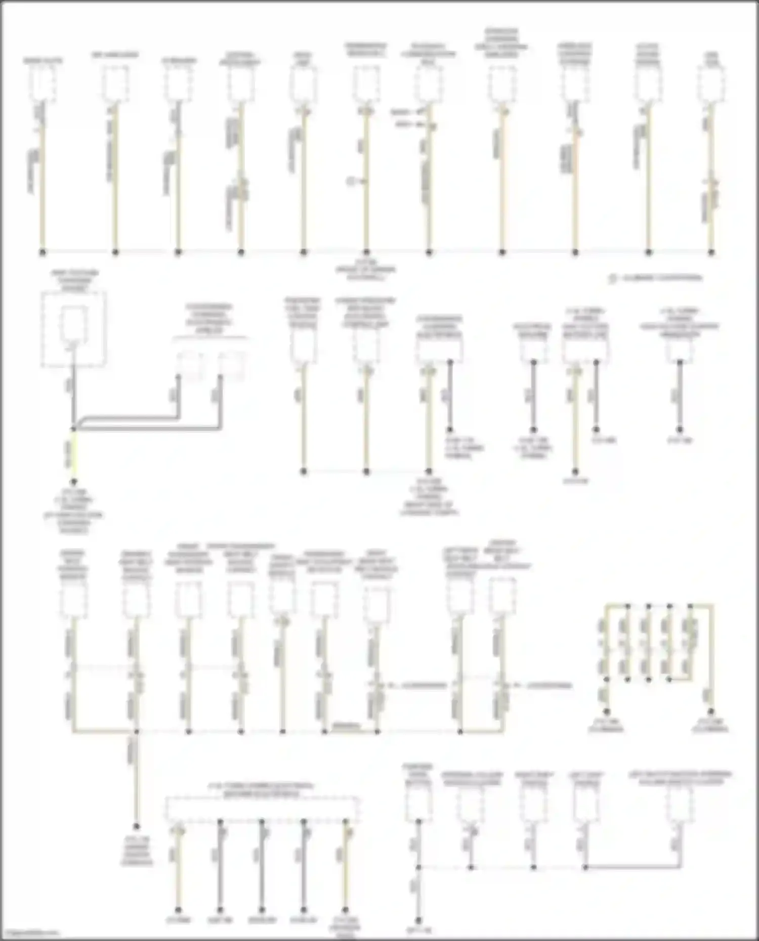 Cooper Clubman MINI II facelift (2019-2024): Ground distribution circuit (4 of 4)