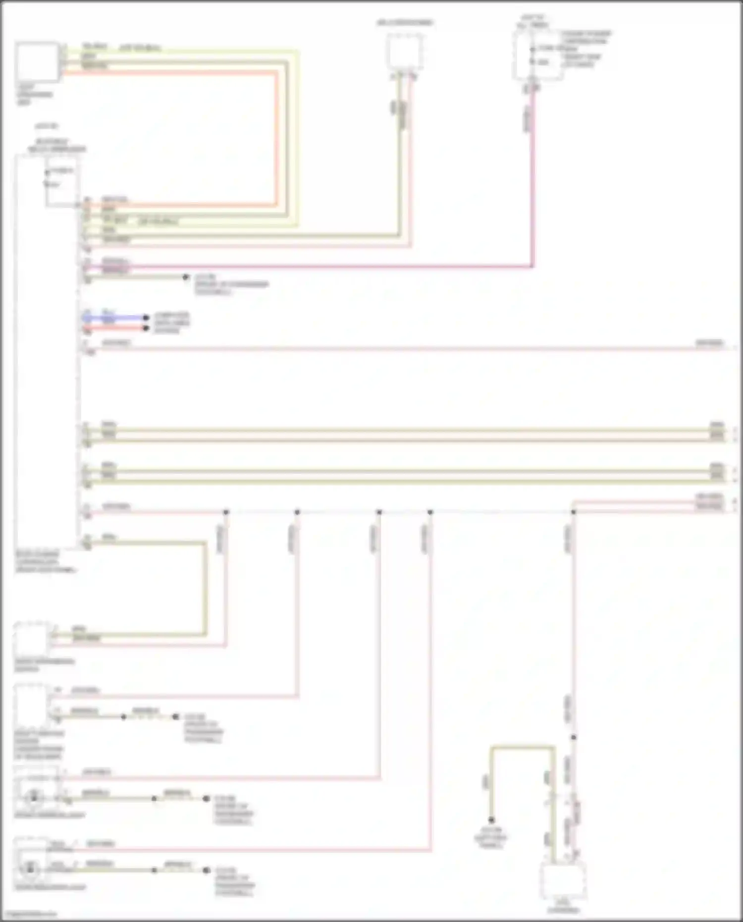 Cooper Clubman MINI II facelift (2019-2024): Instrument illumination circuit (1 of 2)