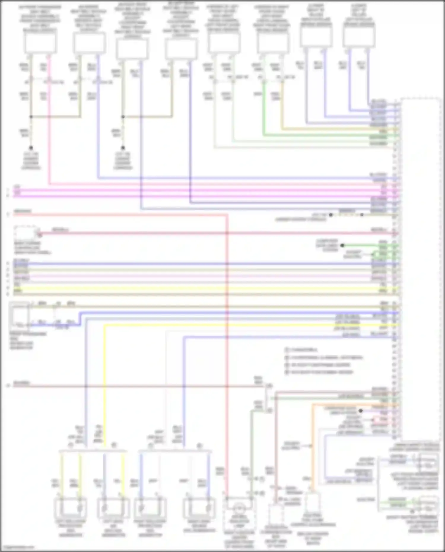 Cooper Clubman MINI II facelift (2019-2024): Supplemental restraints circuit (3 of 3)
