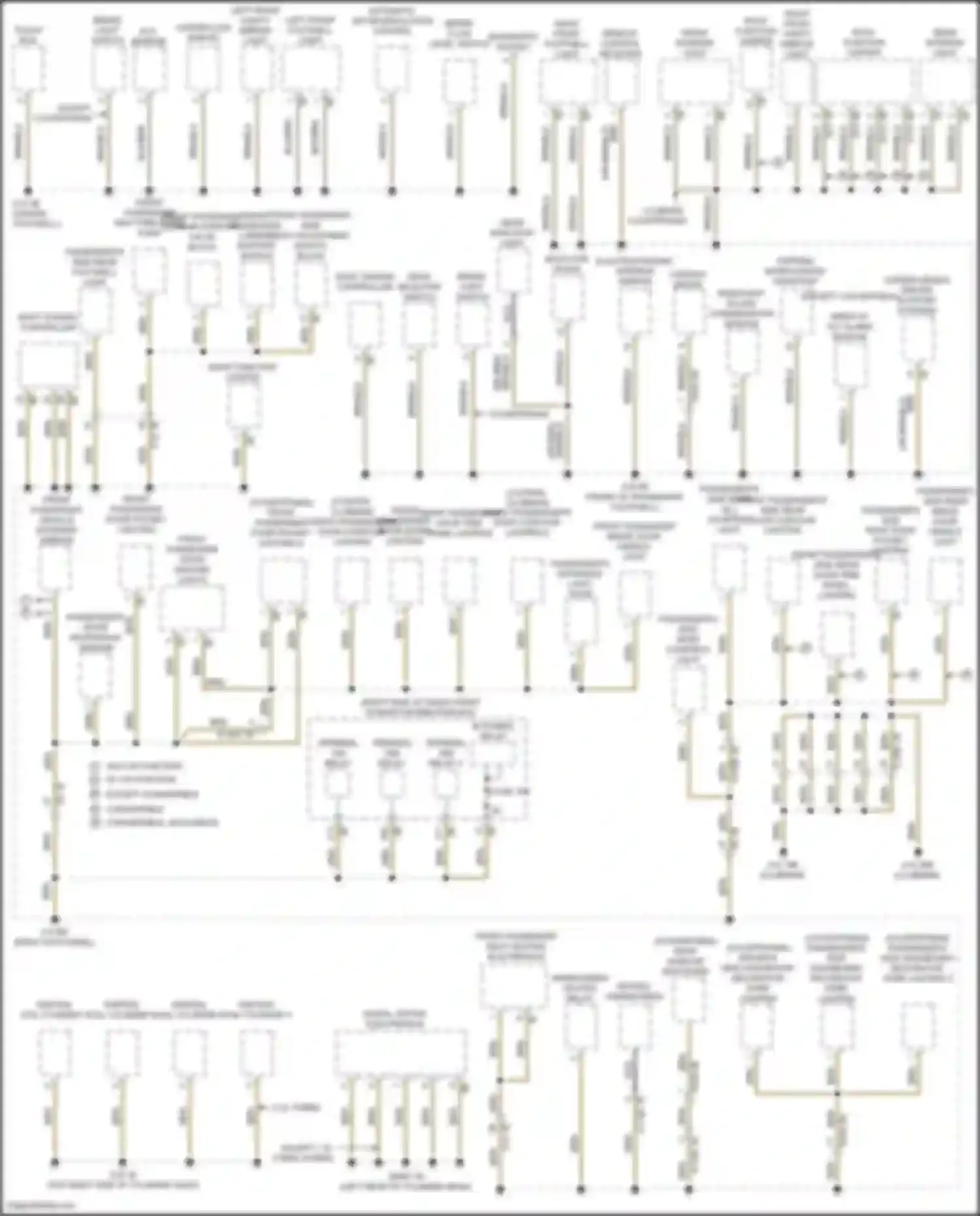 Wiring diagram brake fluid level switch for MINI Cooper Clubman II facelift (2019-2024) (2 of 2)