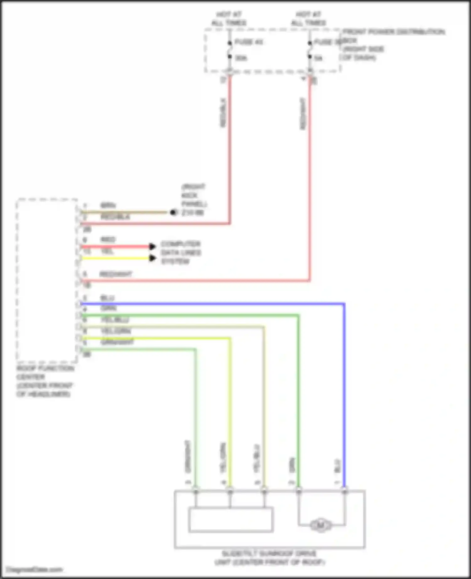 Wiring diagram fuse 39 for MINI Cooper Clubman II facelift (2019-2024) (2 of 3)