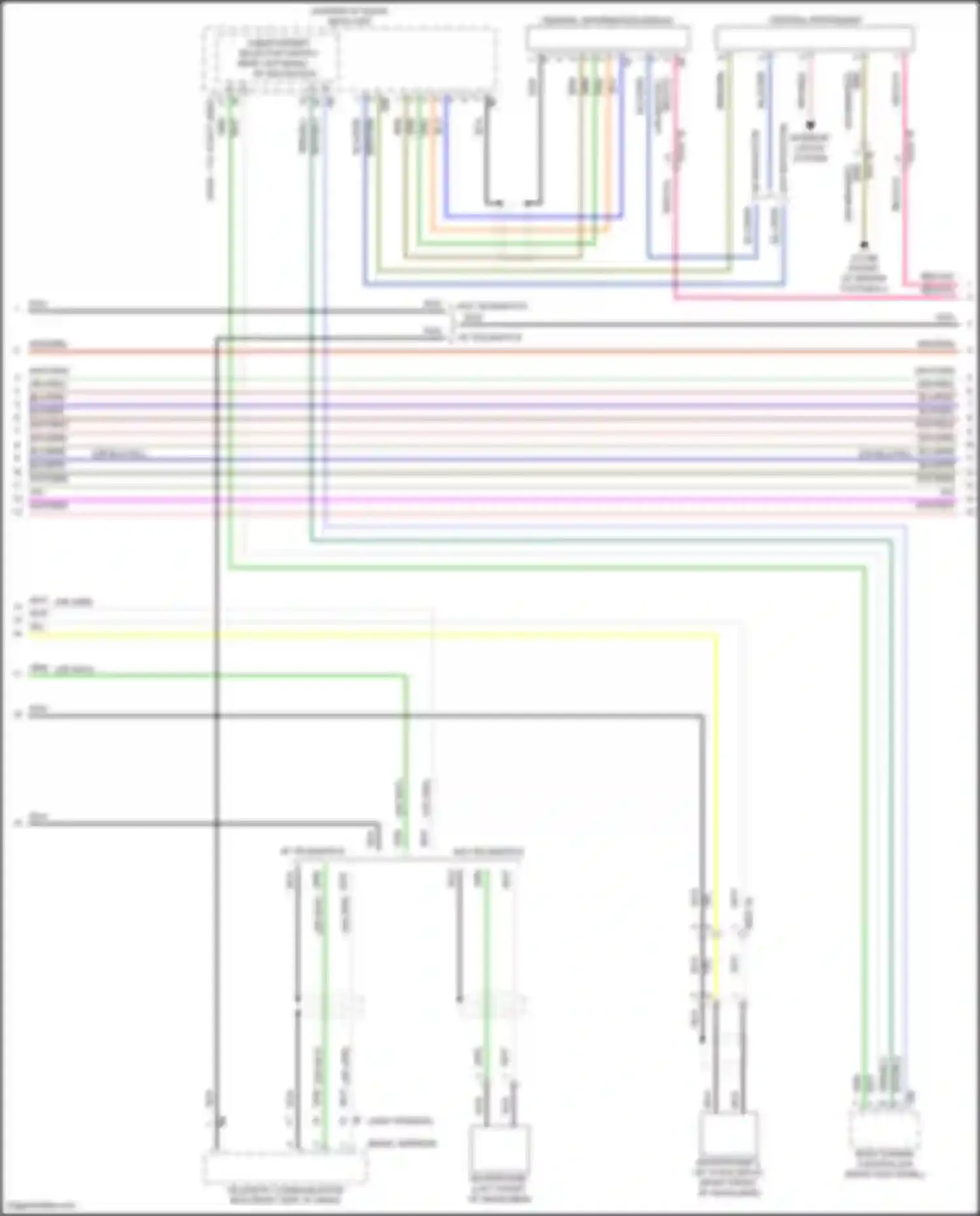 Wiring diagram red/vio for MINI Cooper Clubman II facelift (2019-2024) (5 of 36)