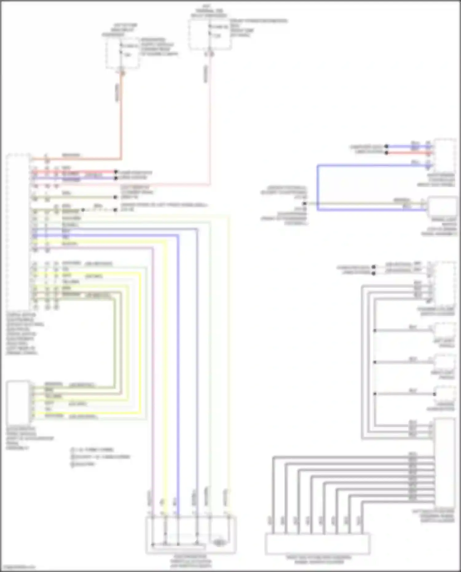 Wiring diagram right shift paddle for MINI Cooper Clubman II facelift (2019-2024) (1 of 4)