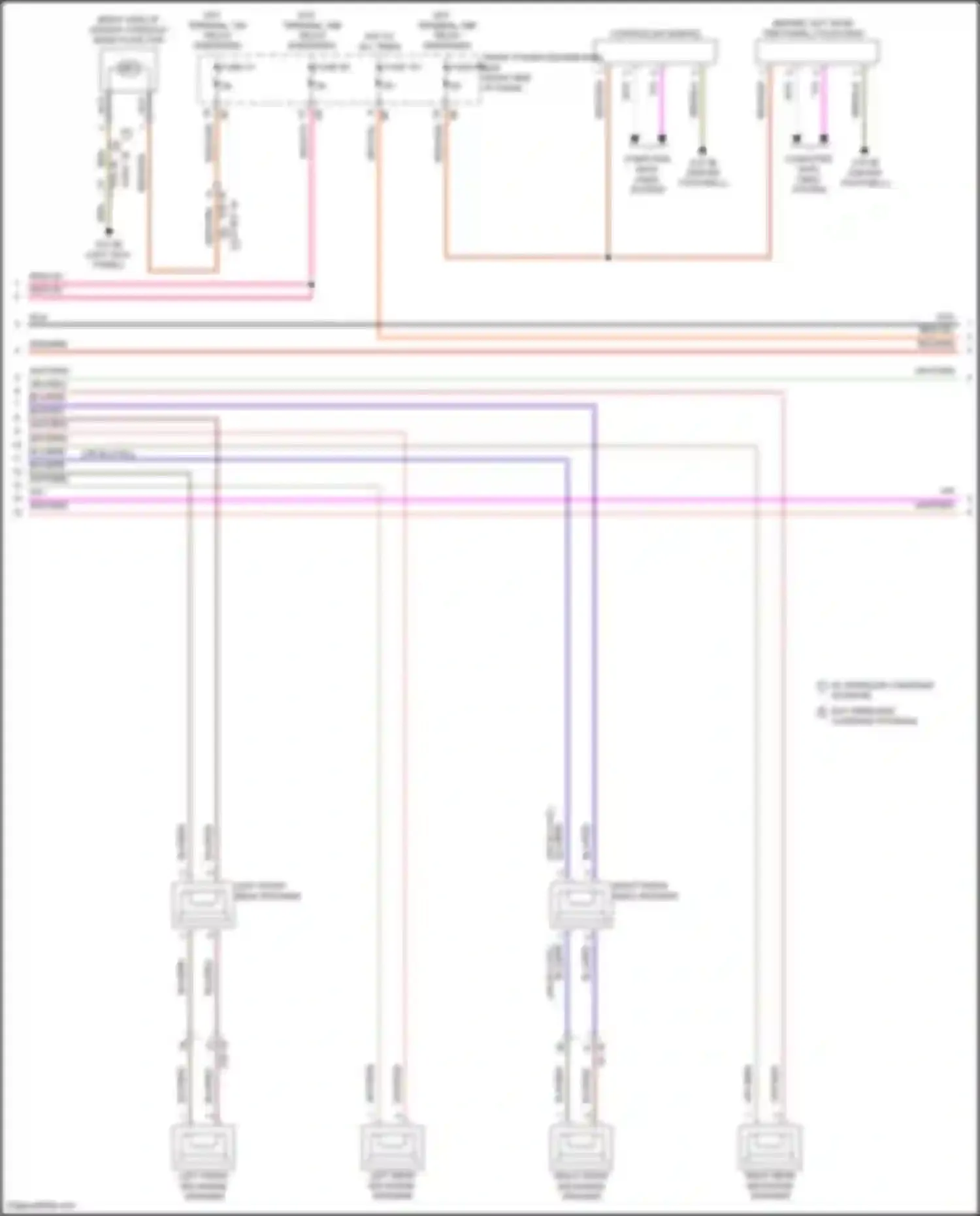 Wiring diagram w/ wireless charging storage for MINI Cooper Clubman II facelift (2019-2024) (3 of 10)