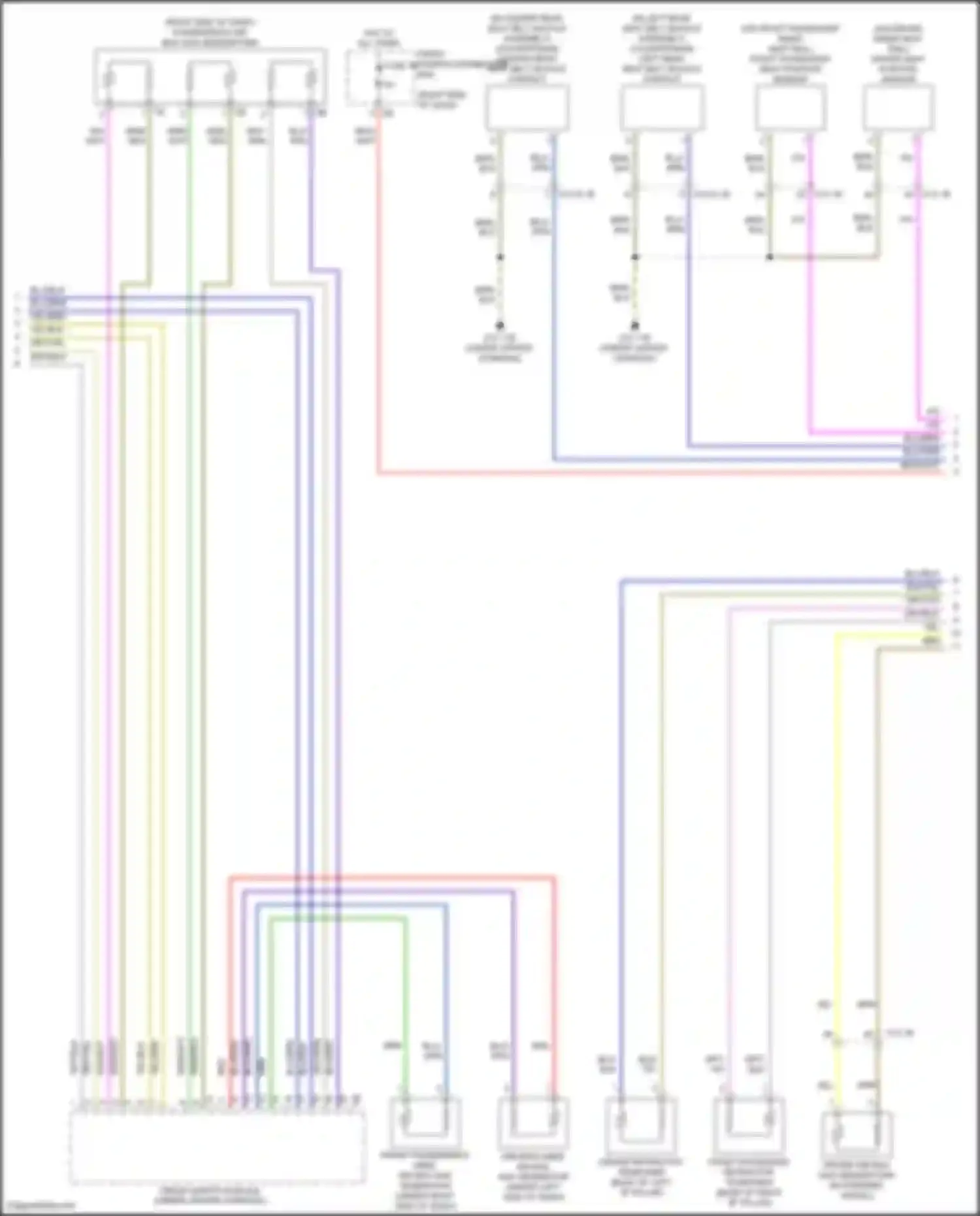 Wiring diagram front passenger's knee air bag gas generator for MINI Cooper Clubman II (2015-2019) (1 of 1)