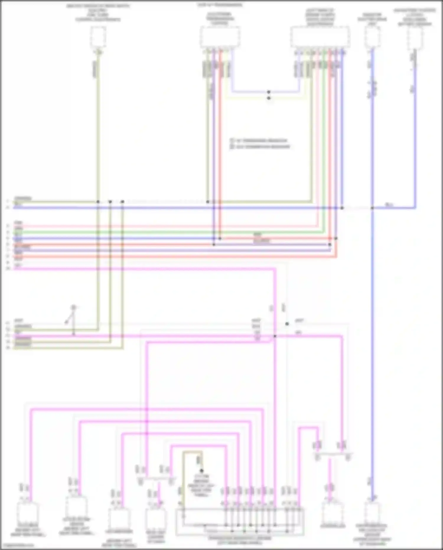 Wiring diagram radiator shutter drive unit for MINI Cooper Clubman II (2015-2019) (4 of 5)