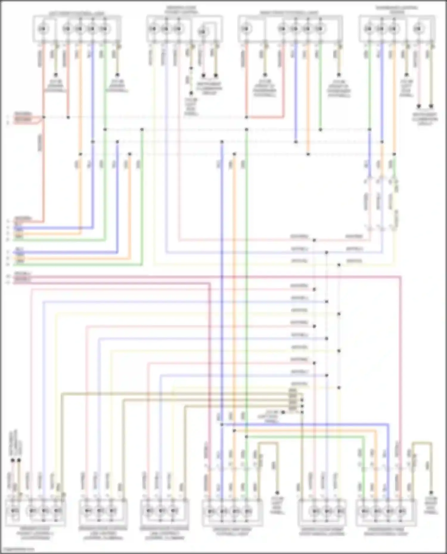 Wiring diagram right front footwell light for MINI Cooper Clubman II (2015-2019) (1 of 2)