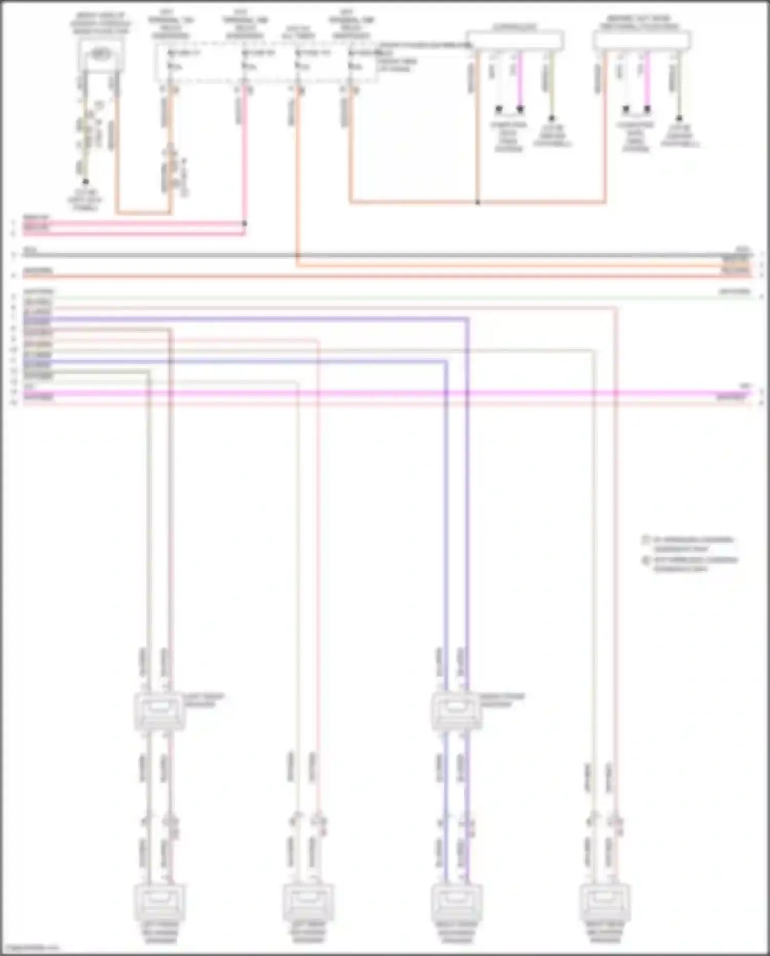 Wiring diagram right front mid-range speaker for MINI Cooper Clubman II (2015-2019) (2 of 12)