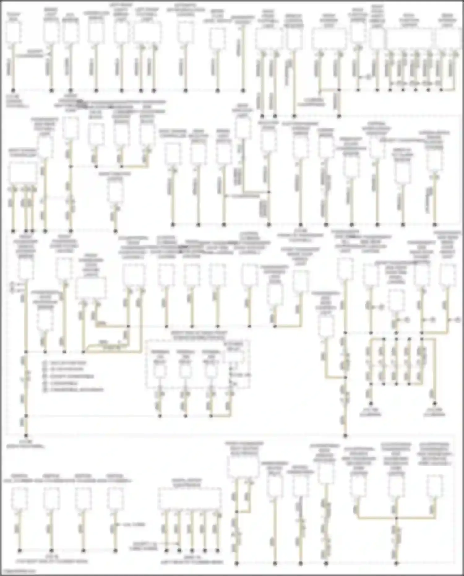 Cooper Countryman MINI II facelift (2020-2023): Ground distribution circuit (2 of 4)