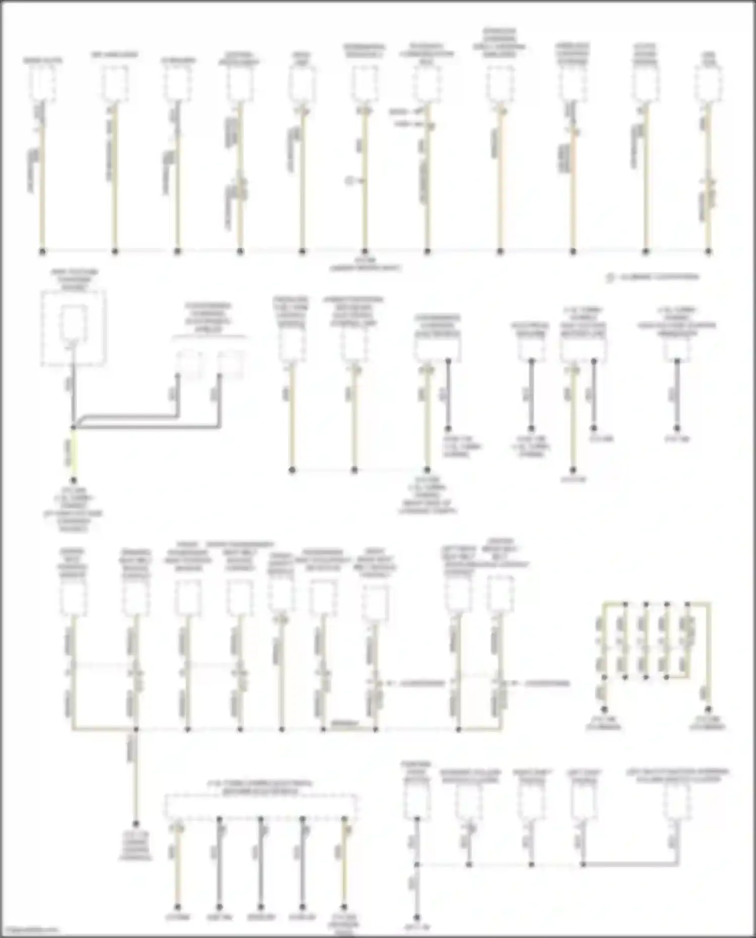 Cooper Countryman MINI II facelift (2020-2023): Ground distribution circuit (4 of 4)
