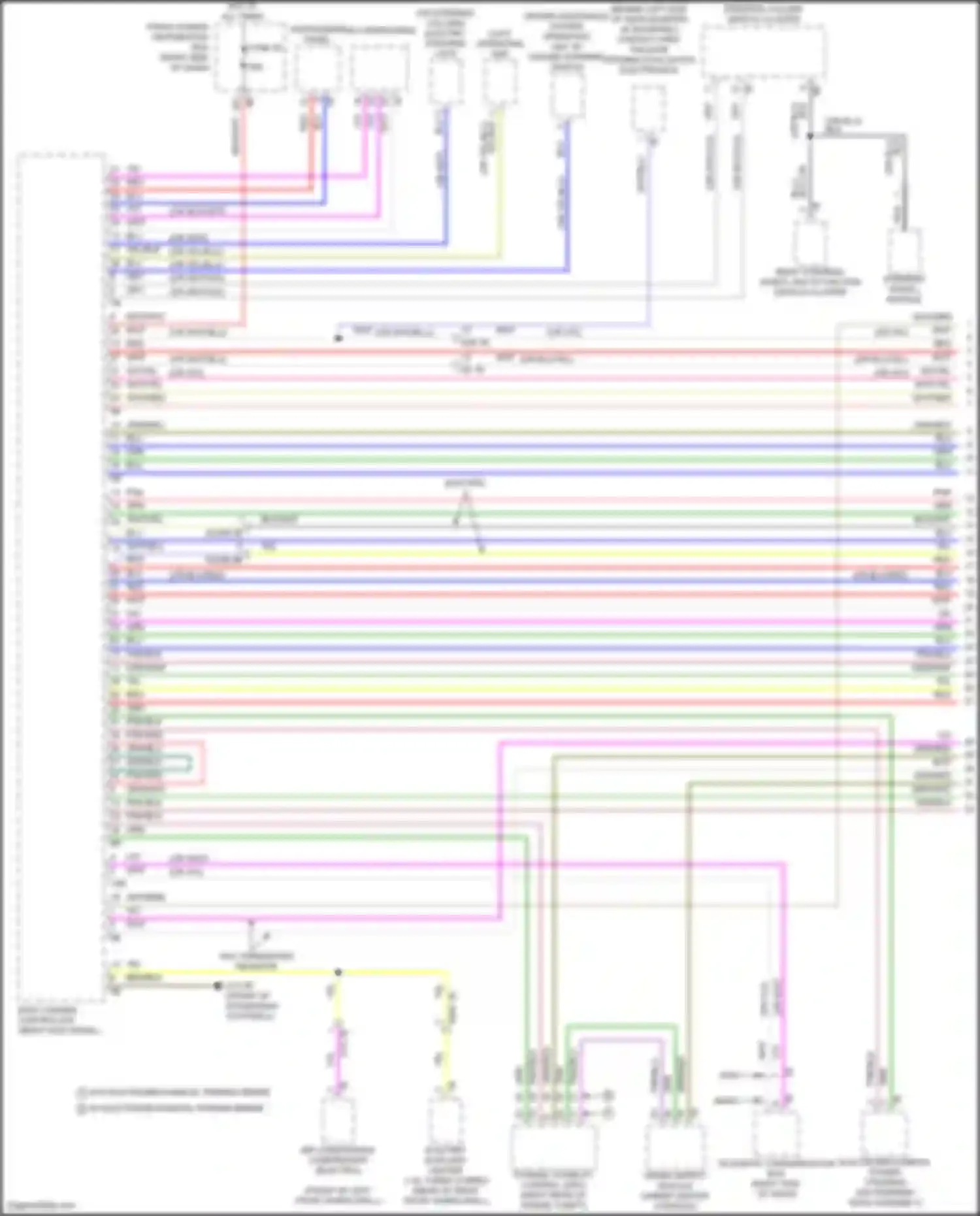 Wiring diagram electromechanical power steering for MINI Cooper Countryman II facelift (2020-2023) (3 of 3)