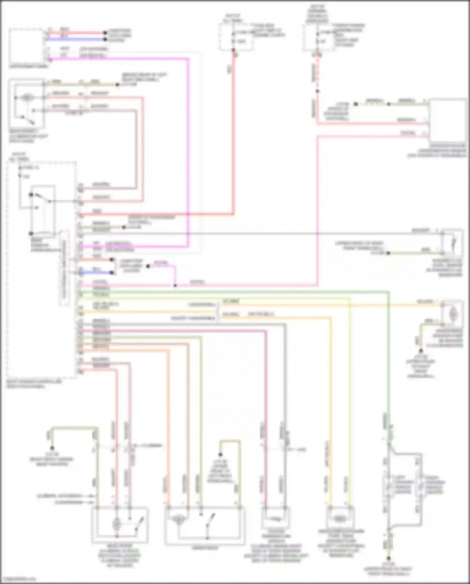 Wiring diagram except convertible for MINI Cooper Countryman II facelift (2020-2023) (4 of 4)