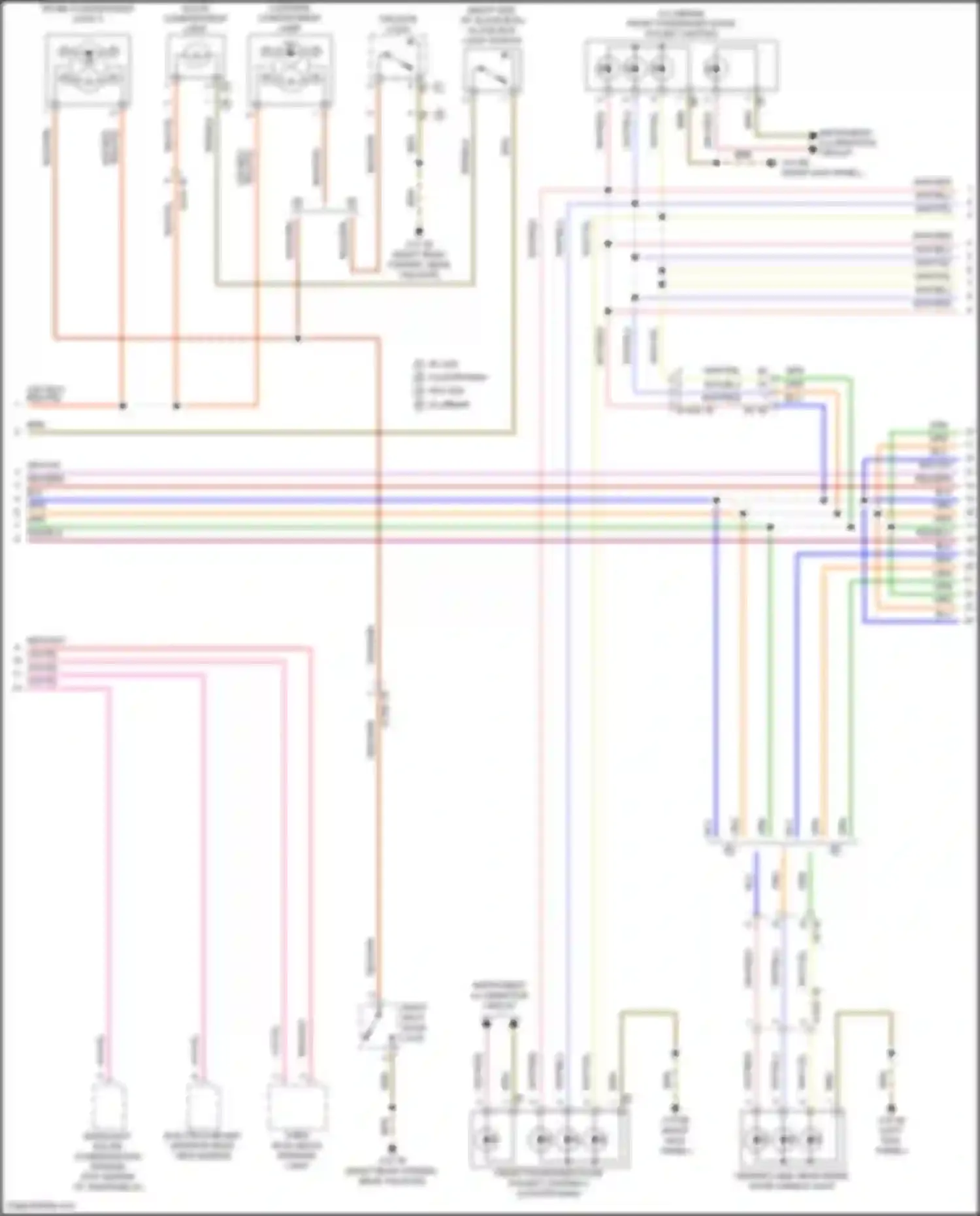 Wiring diagram glove box light switch for MINI Cooper Countryman II facelift (2020-2023) (1 of 1)
