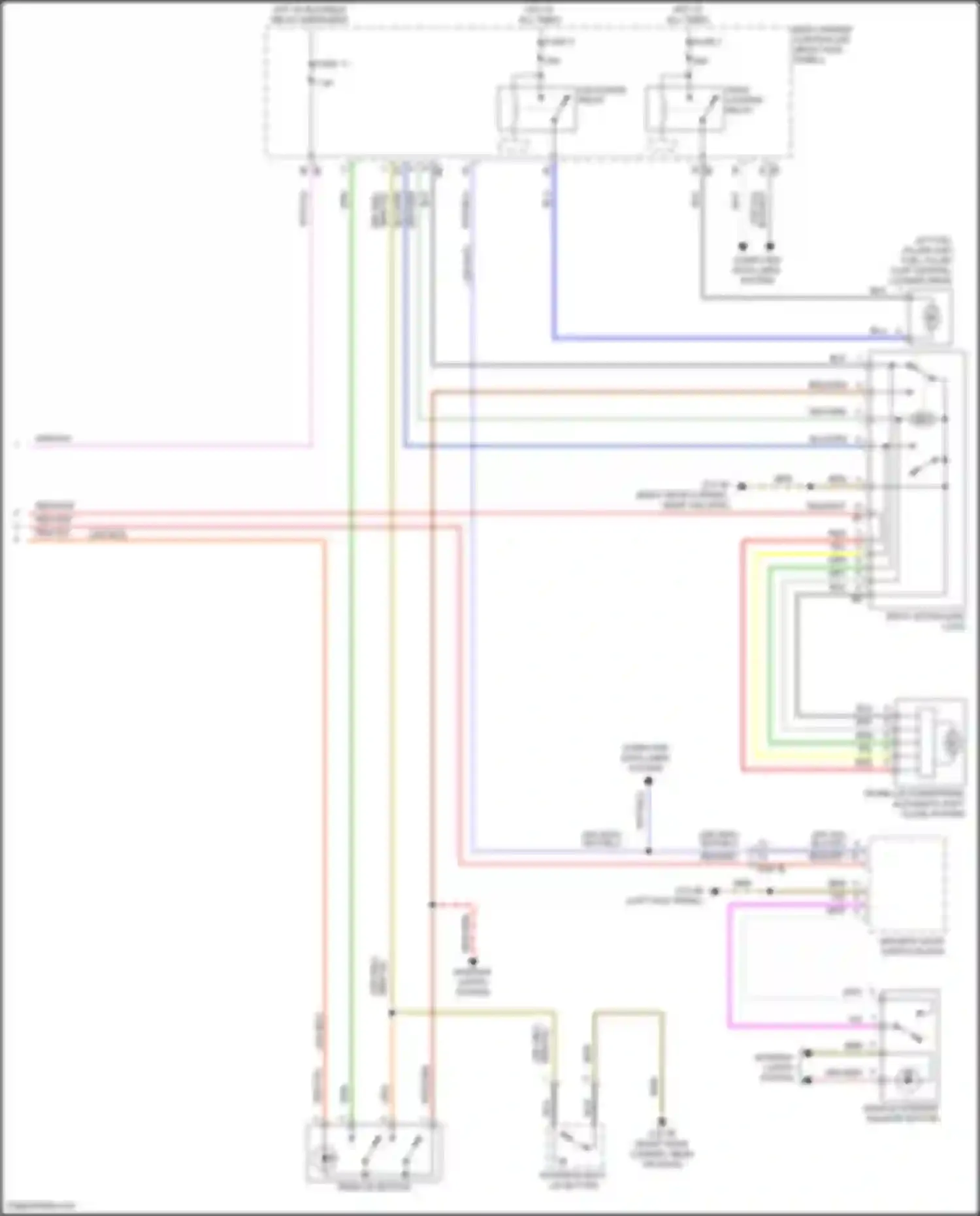 Wiring diagram unlocking relay for MINI Cooper Countryman II facelift (2020-2023)