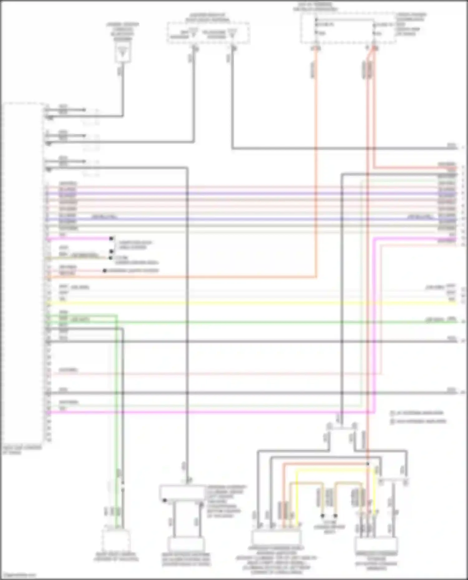 Wiring diagram wireless charging storage for MINI Cooper Countryman II facelift (2020-2023)