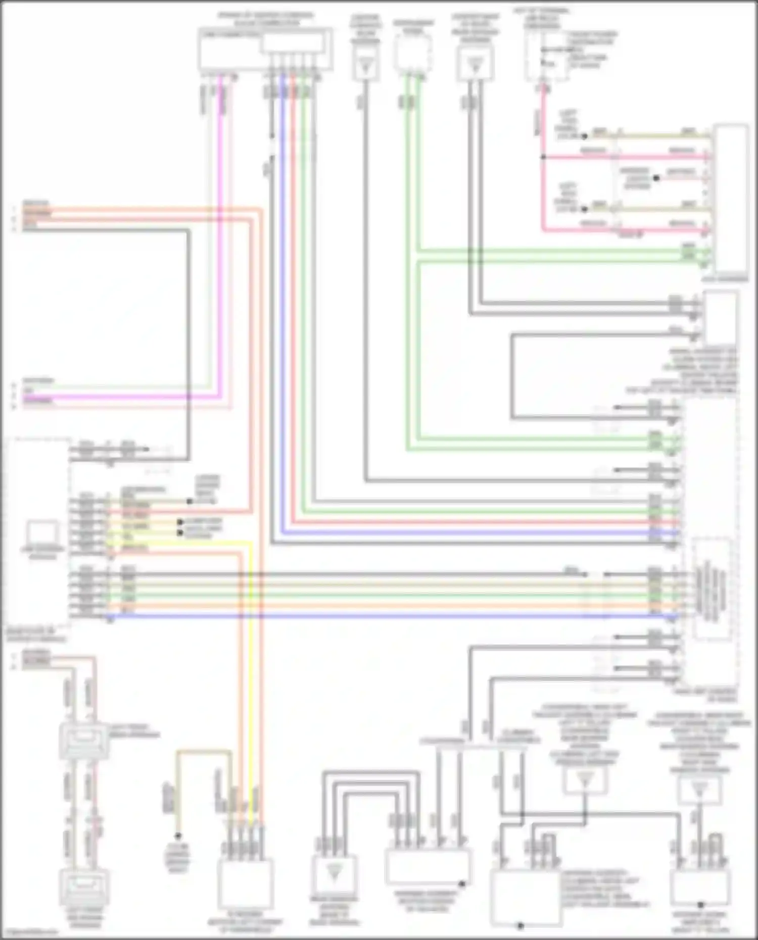Wiring diagram right front mid-range speaker for MINI Cooper Countryman II facelift (2020-2023)
