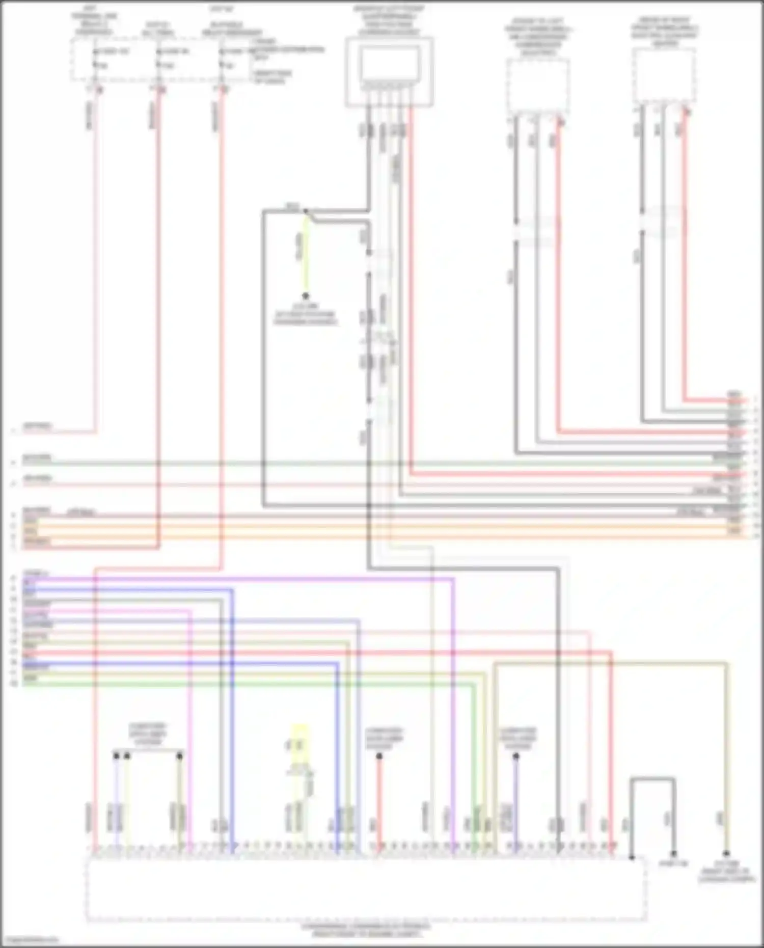 Wiring diagram high-voltage charging socket for MINI Cooper Countryman II facelift (2020-2023)