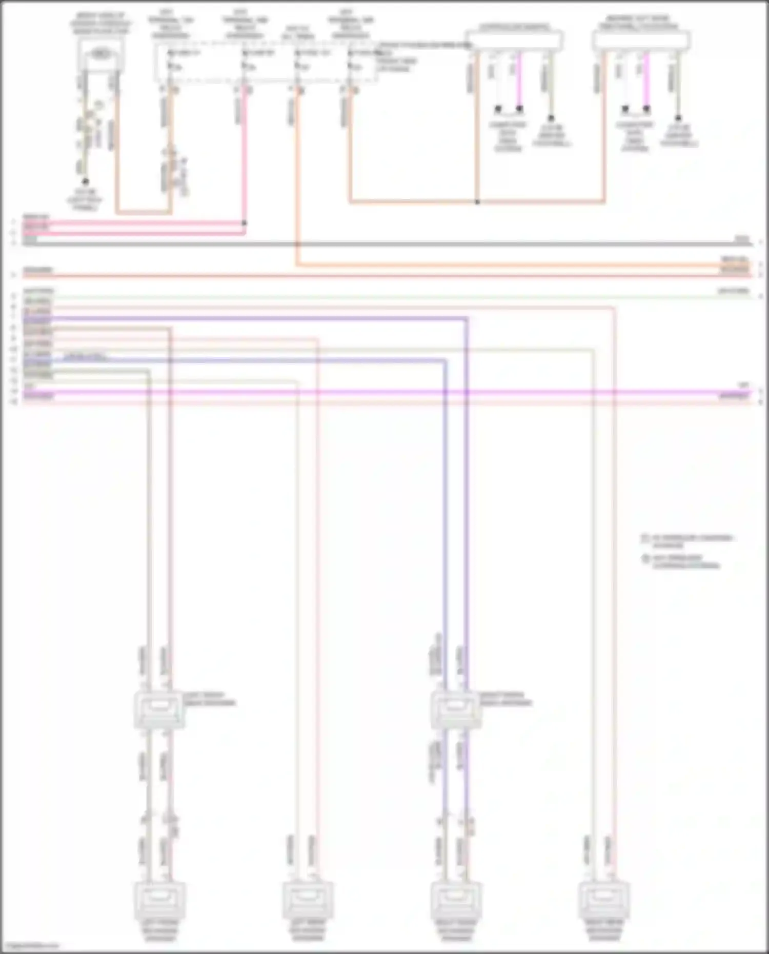 Wiring diagram right front mid-range speaker for MINI Cooper Countryman II facelift (2020-2023)