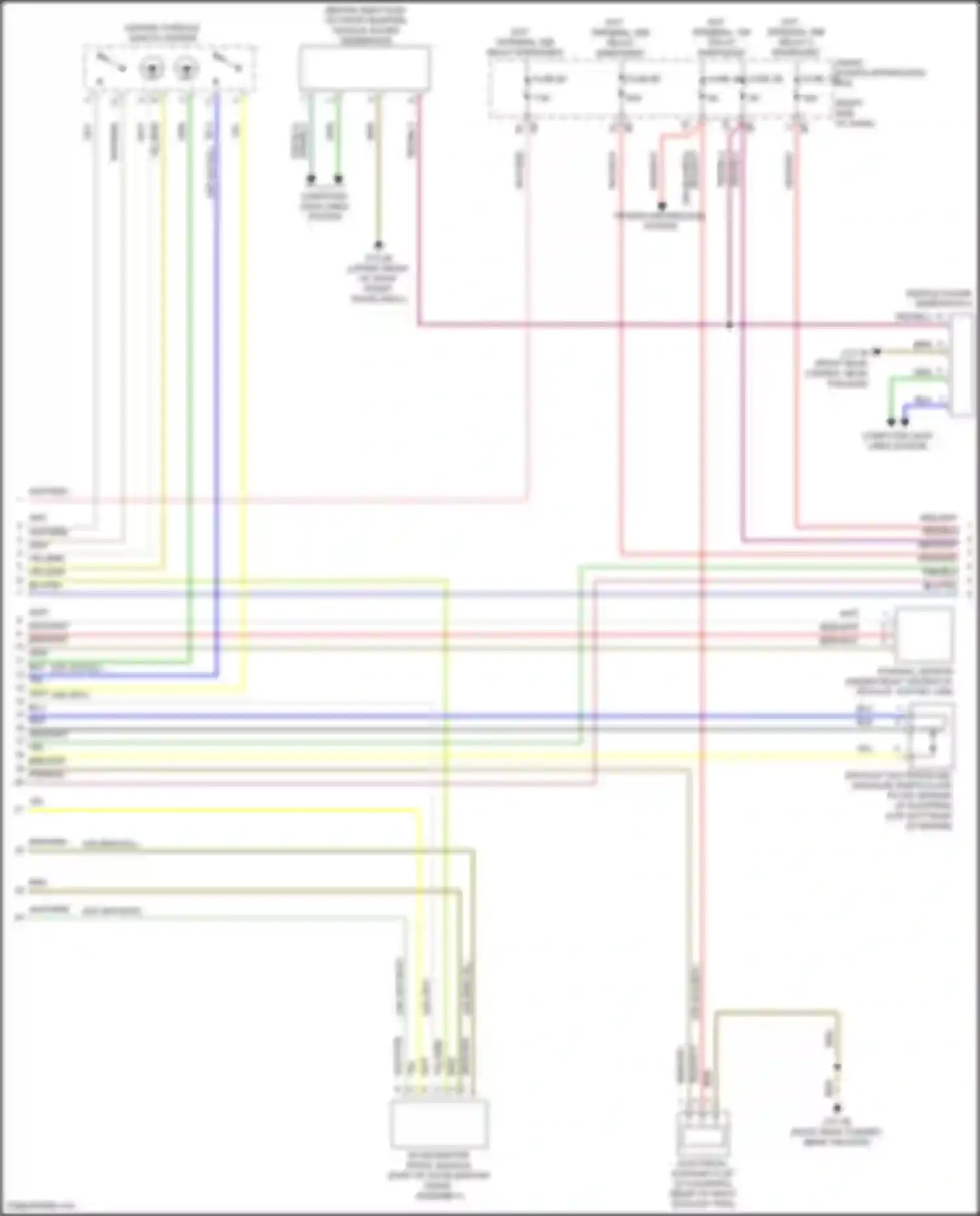 Wiring diagram power distribution system for MINI Cooper Countryman II facelift (2020-2023)