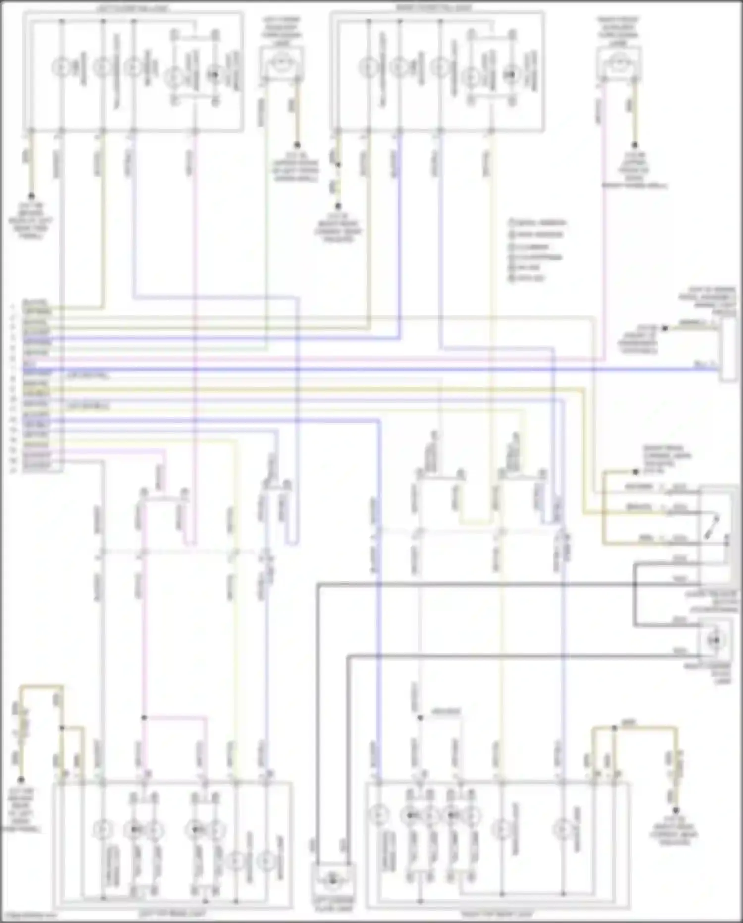 Wiring diagram left license plate lamp for MINI Cooper Countryman II facelift (2020-2023) (2 of 3)