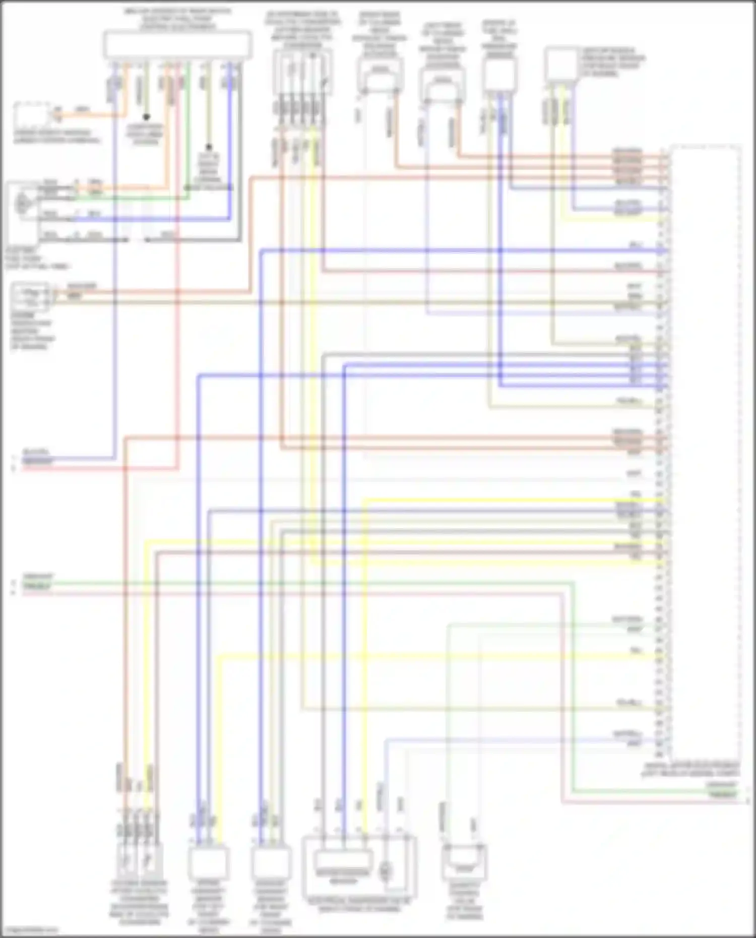 Wiring diagram oxygen sensor after catalytic converter for MINI Cooper Countryman II facelift (2020-2023) (2 of 3)