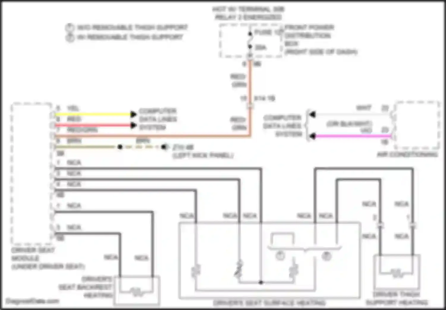 Wiring diagram fuse 127 for MINI Cooper Countryman II facelift (2020-2023)