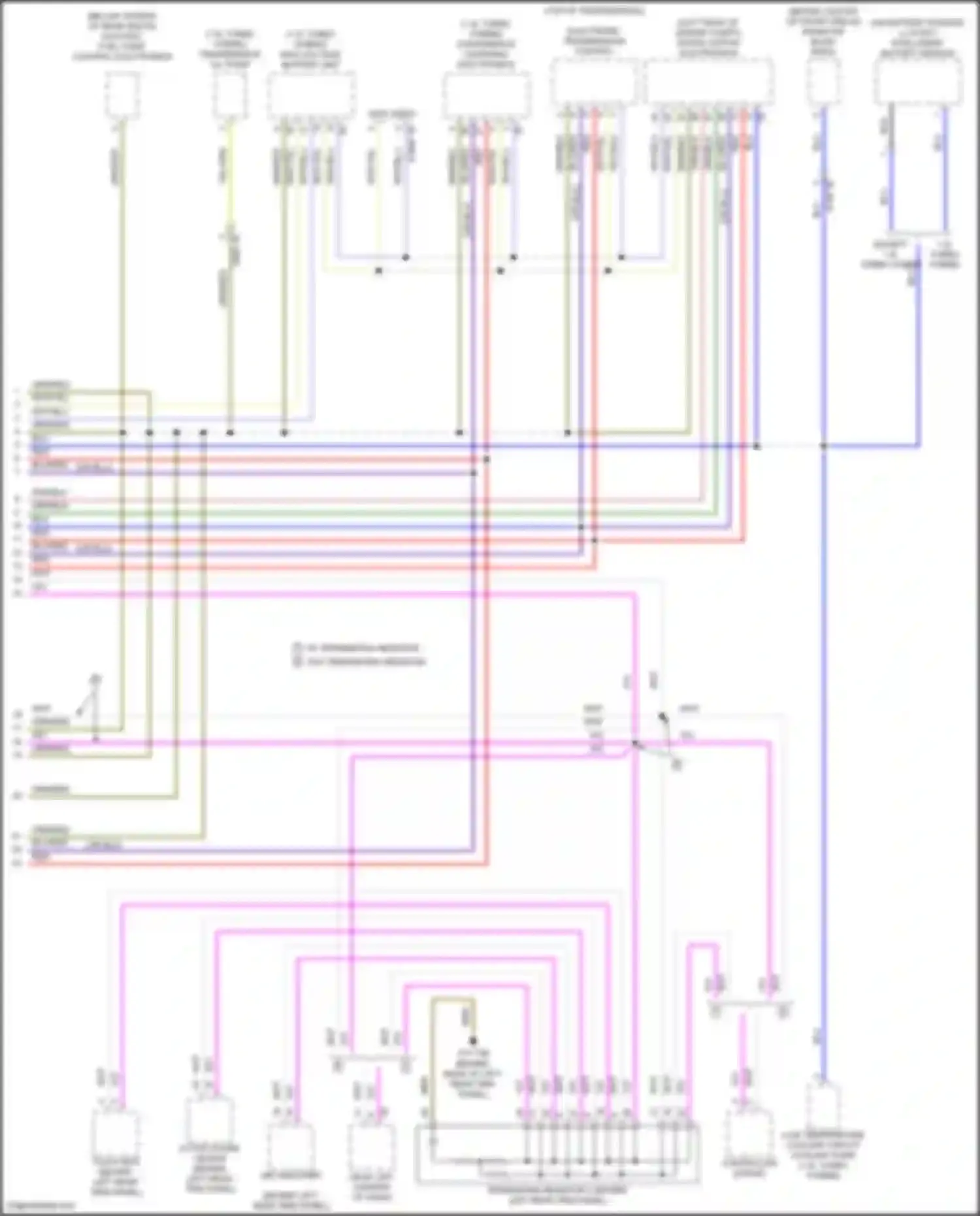 Wiring diagram convenience charging electronics for MINI Cooper Countryman II (2016-2020) (3 of 7)