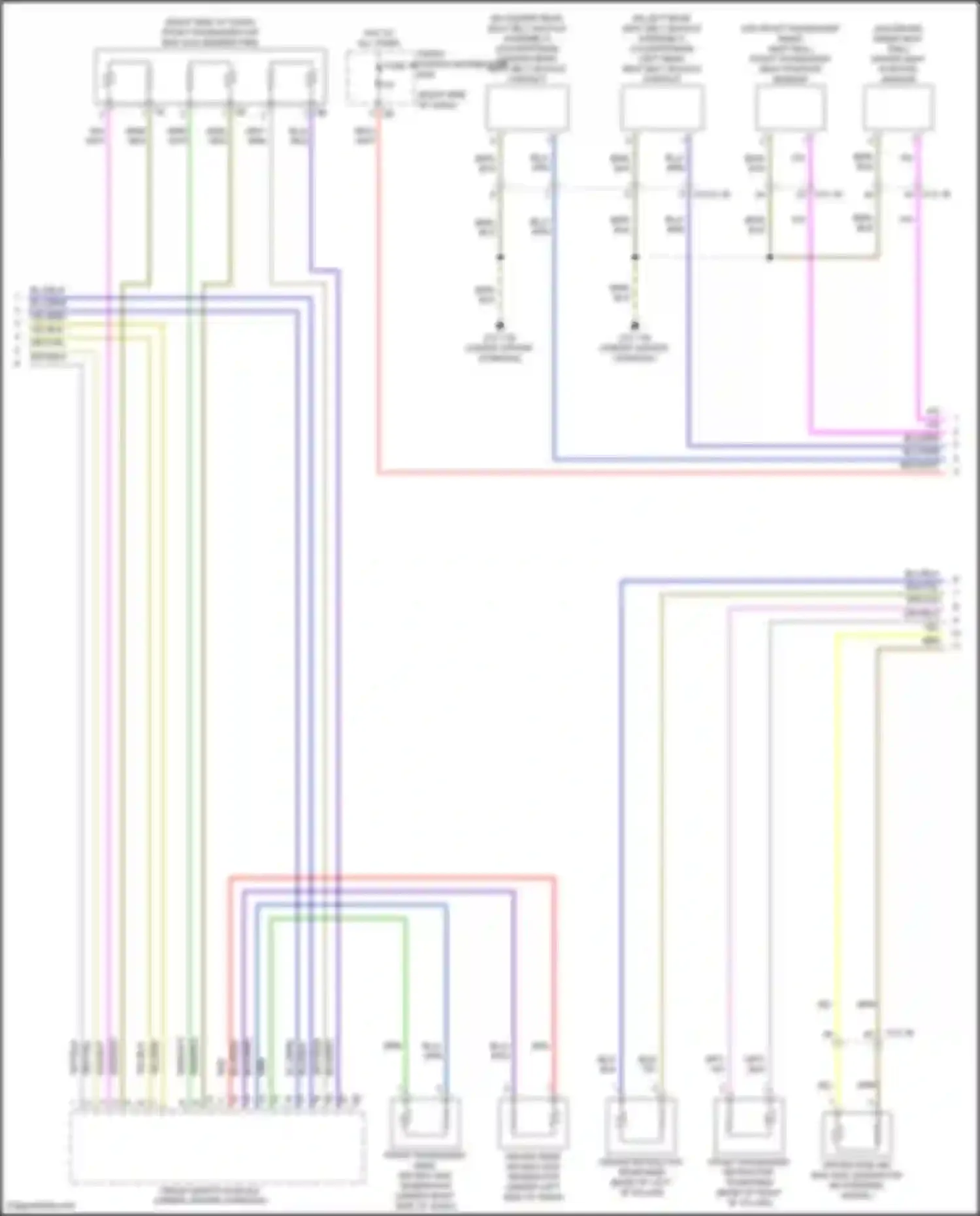 Wiring diagram front passenger knee air bag gas generator for MINI Cooper Countryman II (2016-2020) (1 of 1)