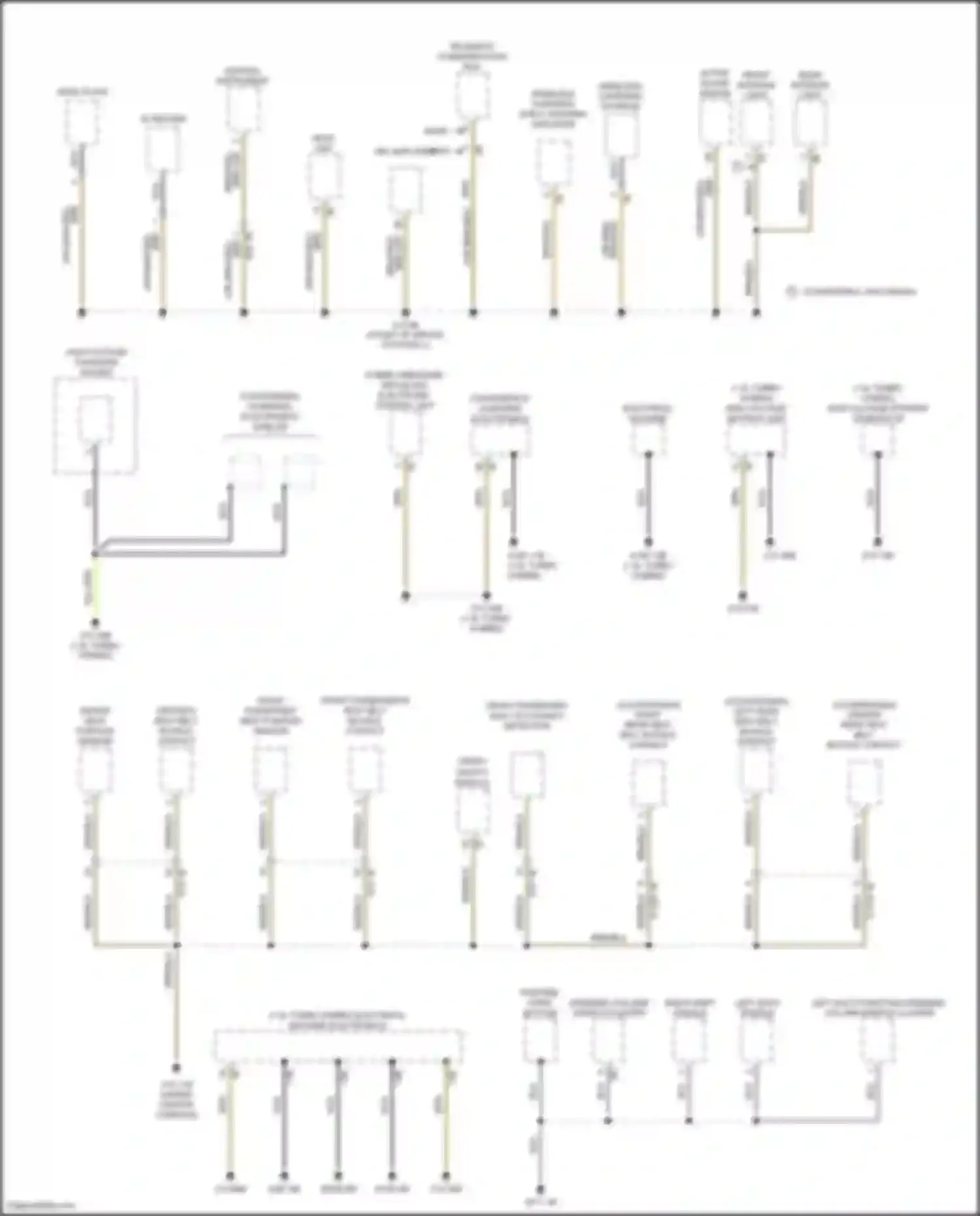 Wiring diagram left multi-function steering column switch cluster for MINI Cooper Countryman II (2016-2020) (1 of 2)