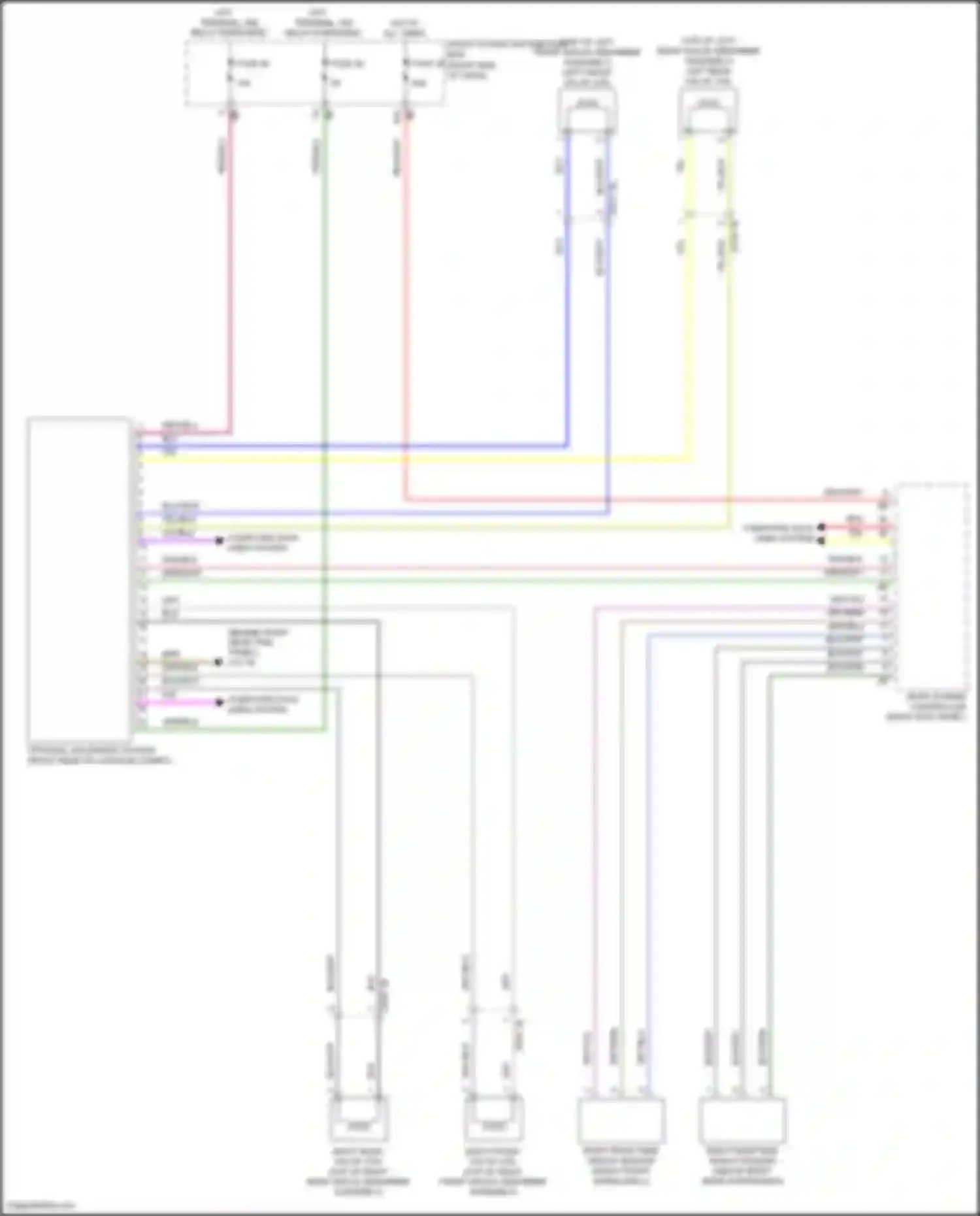 Wiring diagram left rear valve coil for MINI Cooper Countryman II (2016-2020) (1 of 1)
