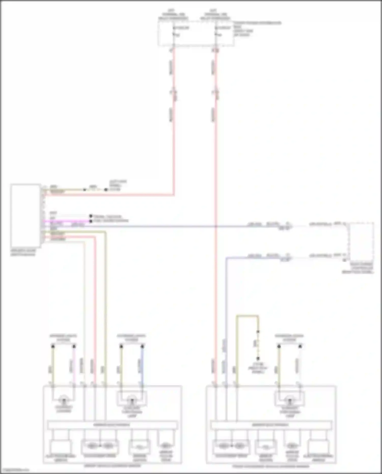 Wiring diagram driver's door switch block for MINI Cooper Countryman III (2023-2024) (5 of 11)
