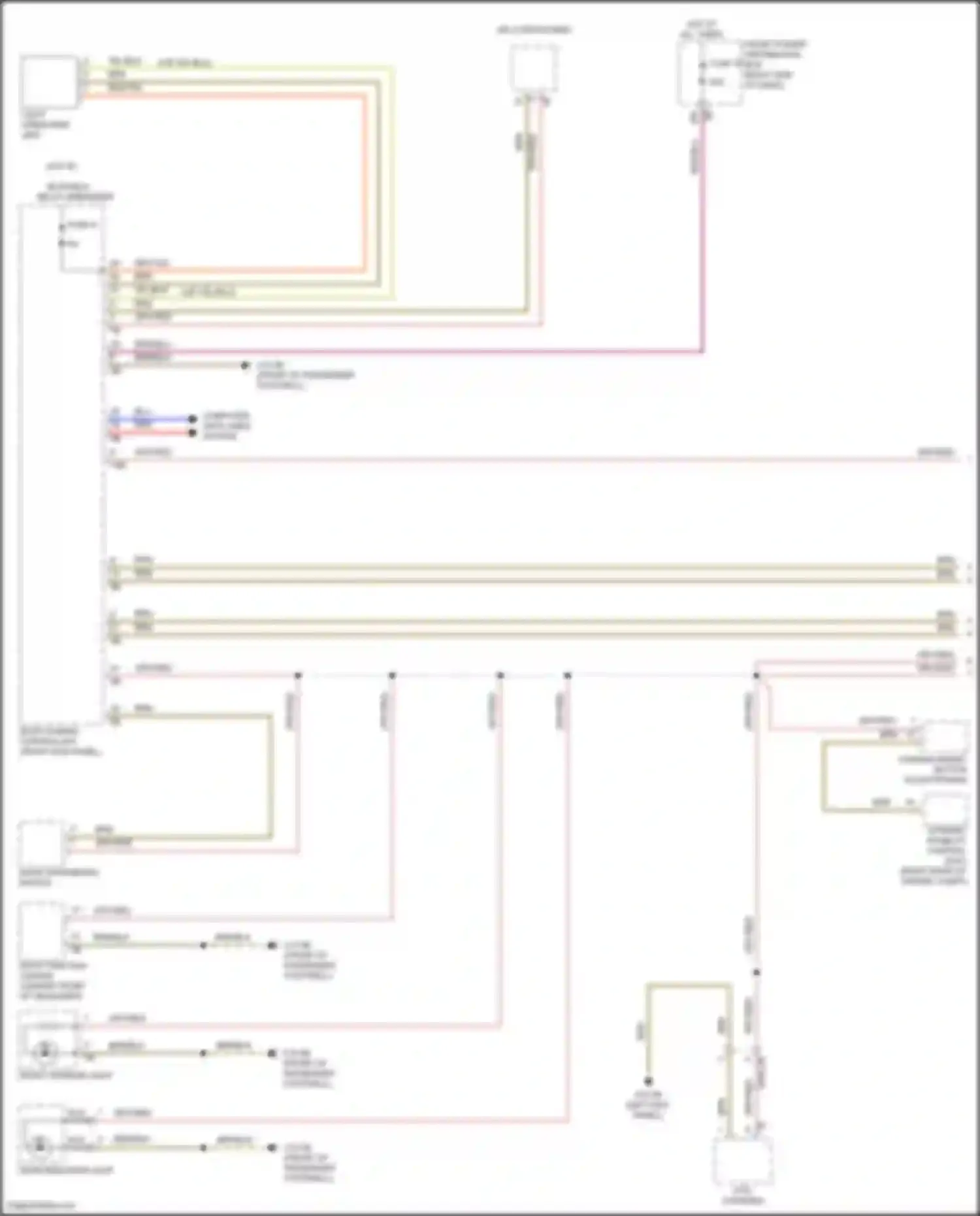 Wiring diagram parking brake button for MINI Cooper Countryman III (2023-2024) (2 of 4)