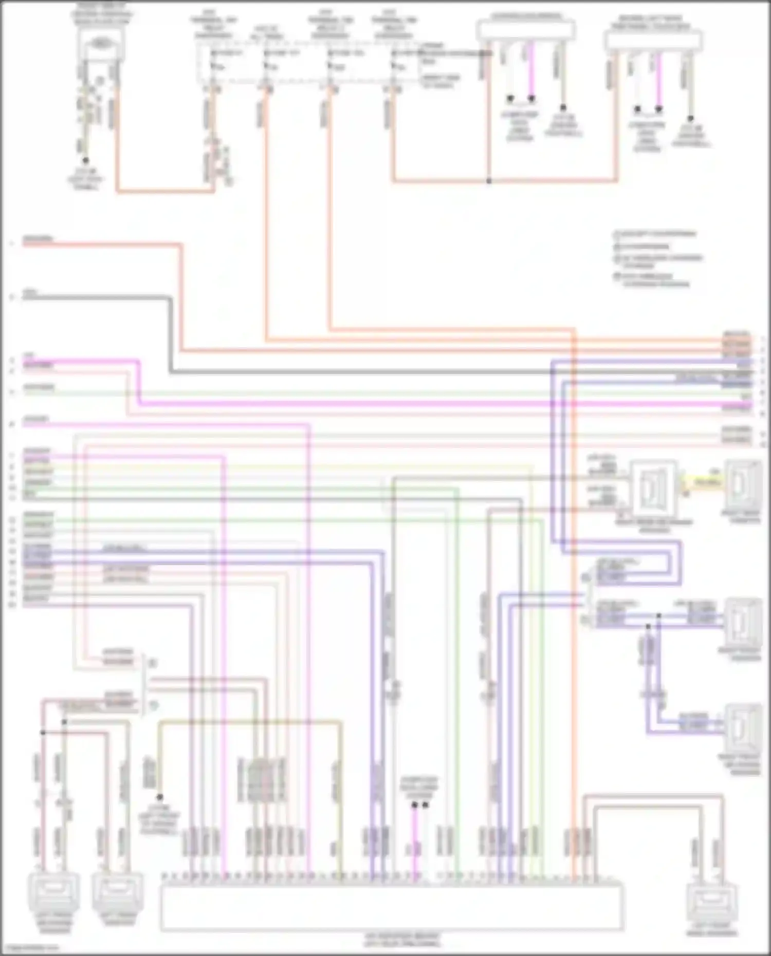 Wiring diagram right rear tweeter for MINI Cooper Countryman III (2023-2024) (1 of 4)