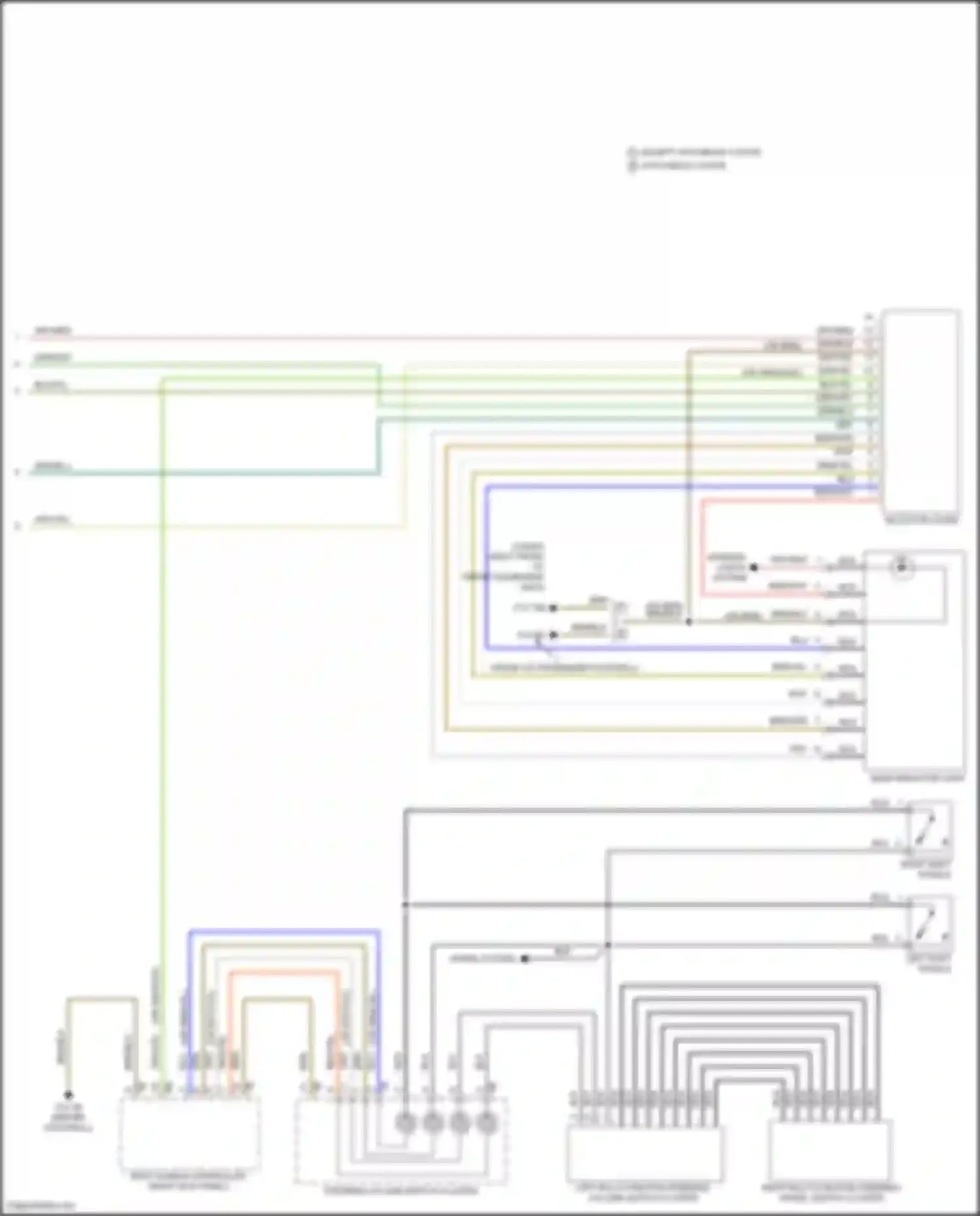 Wiring diagram steering column switch cluster for MINI Cooper Countryman III (2023-2024) (10 of 12)