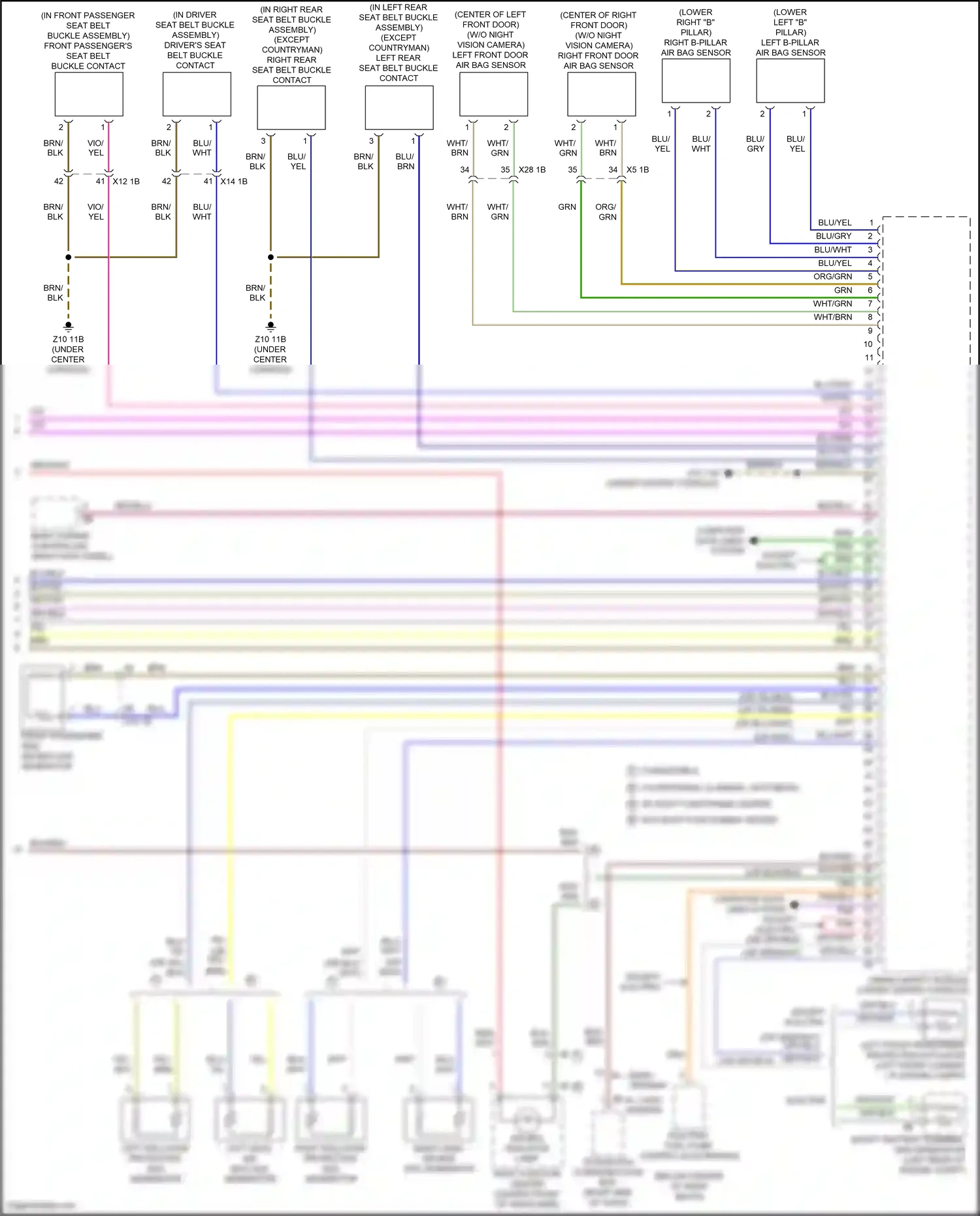 MINI Cooper S Clubman II facelift (2019-2024) basic version wiring diagram  (10 of 10)